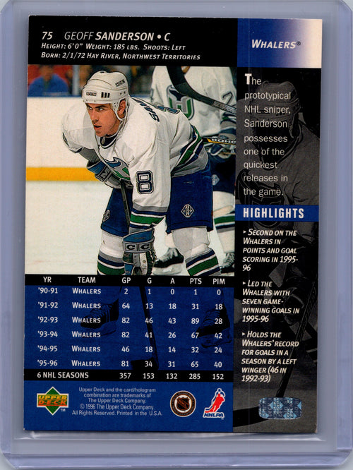 1996-97 Upper Deck #75 Geoff Sanderson