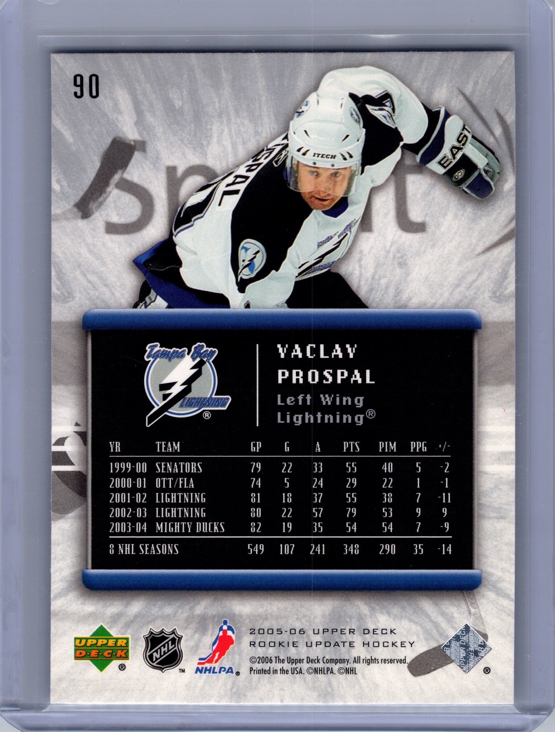 2005-06 Upper Deck Rookie Update #90 Vaclav Prospal