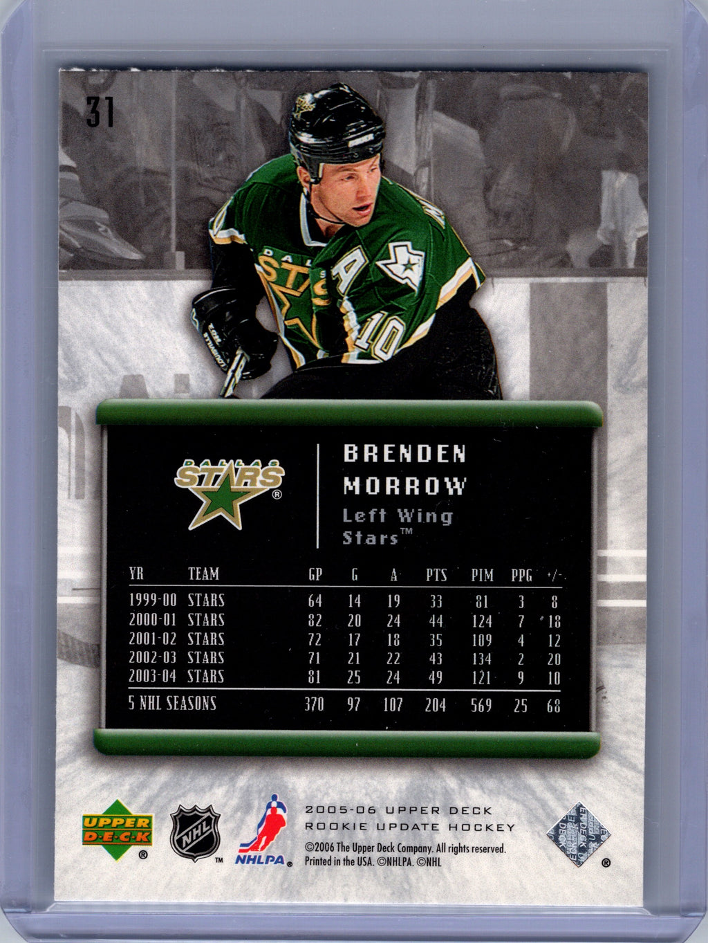 2005-06 Upper Deck Rookie Update #31 Brenden Morrow
