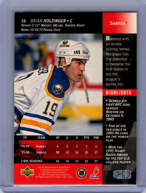 1996-97 Upper Deck #16 Brian Holzinger