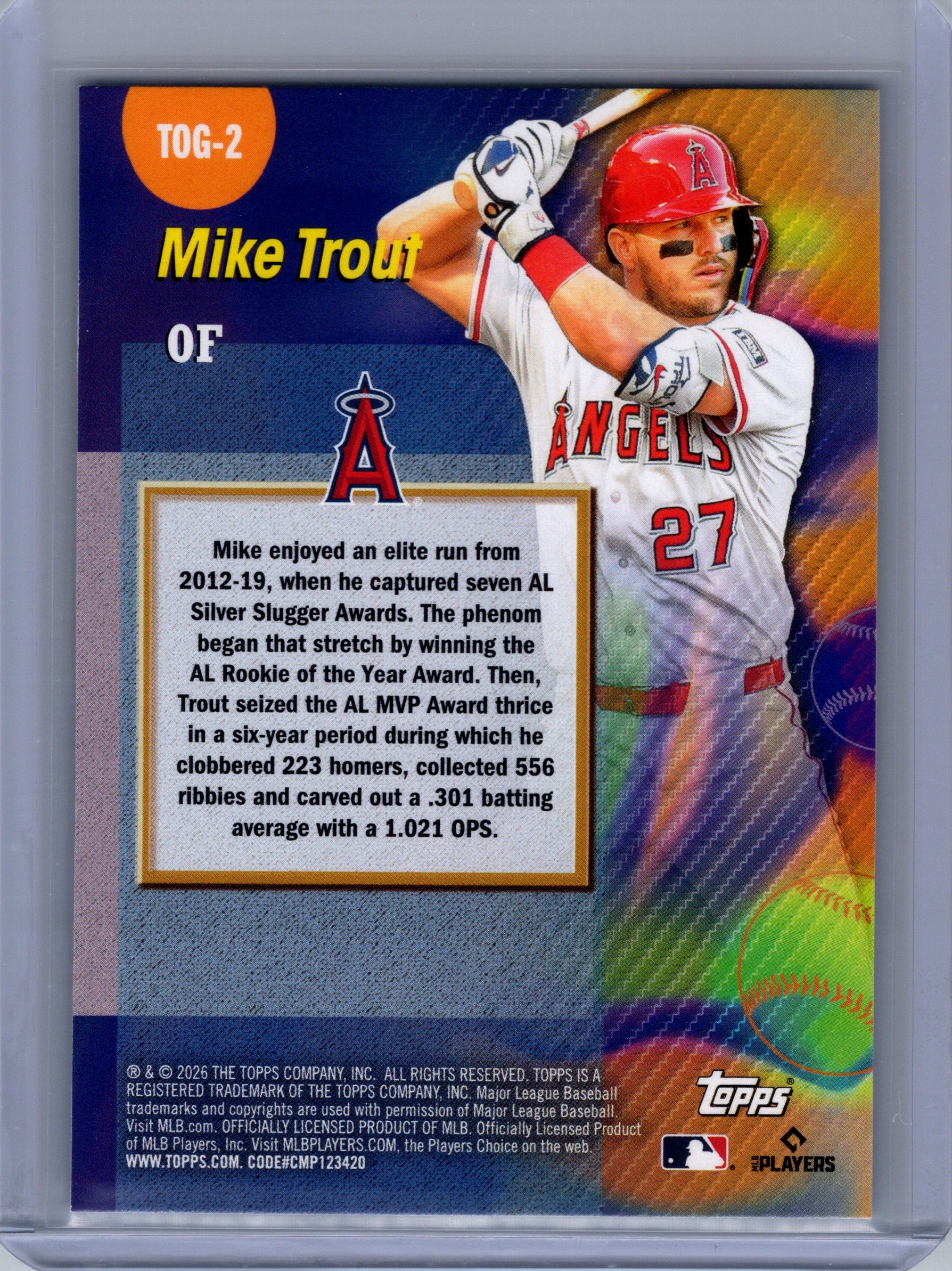 2026 Topps #TOG-2 Mike Trout Titans of the Game