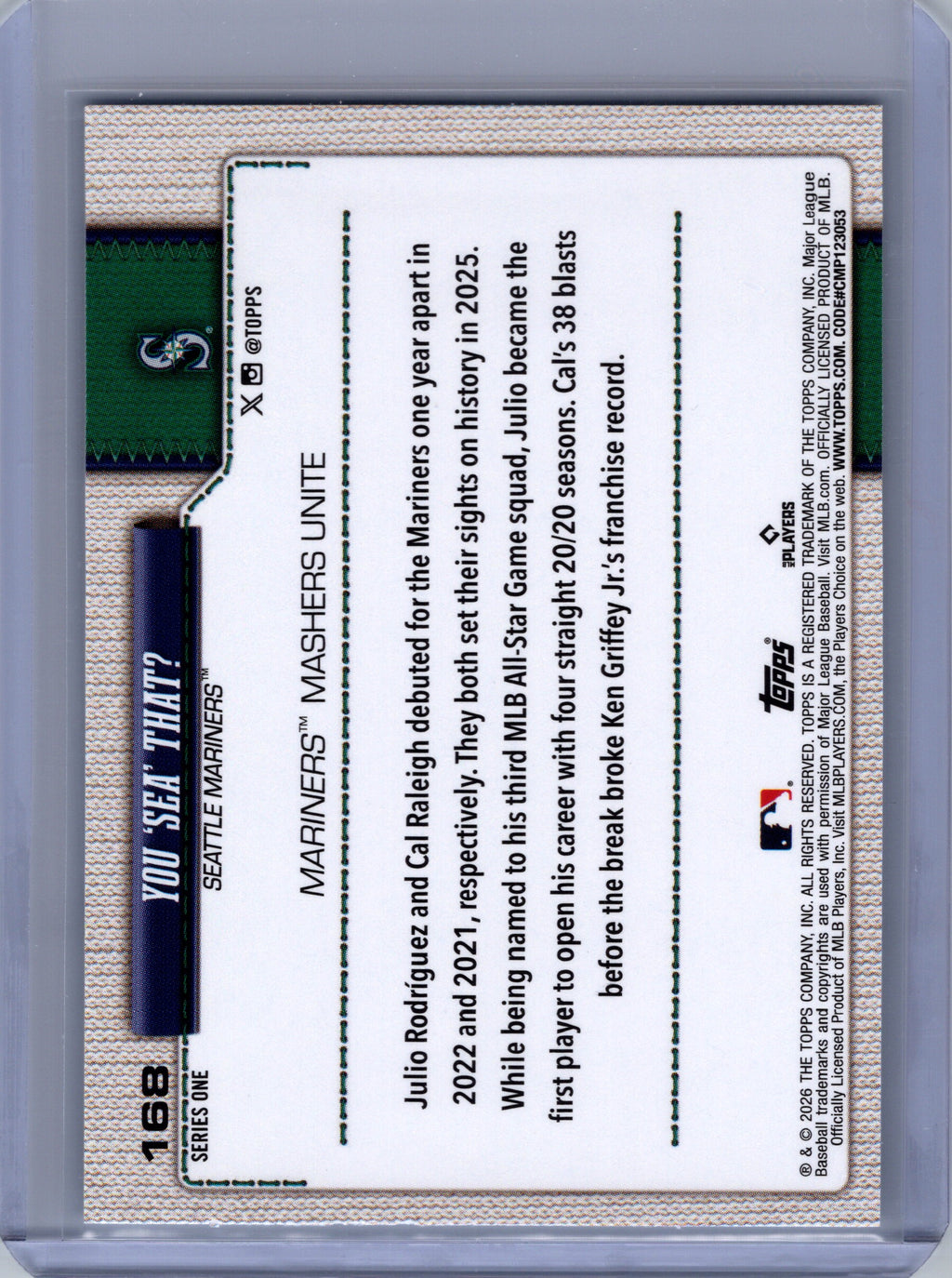 2026 Topps #168 You 'Sea' That?