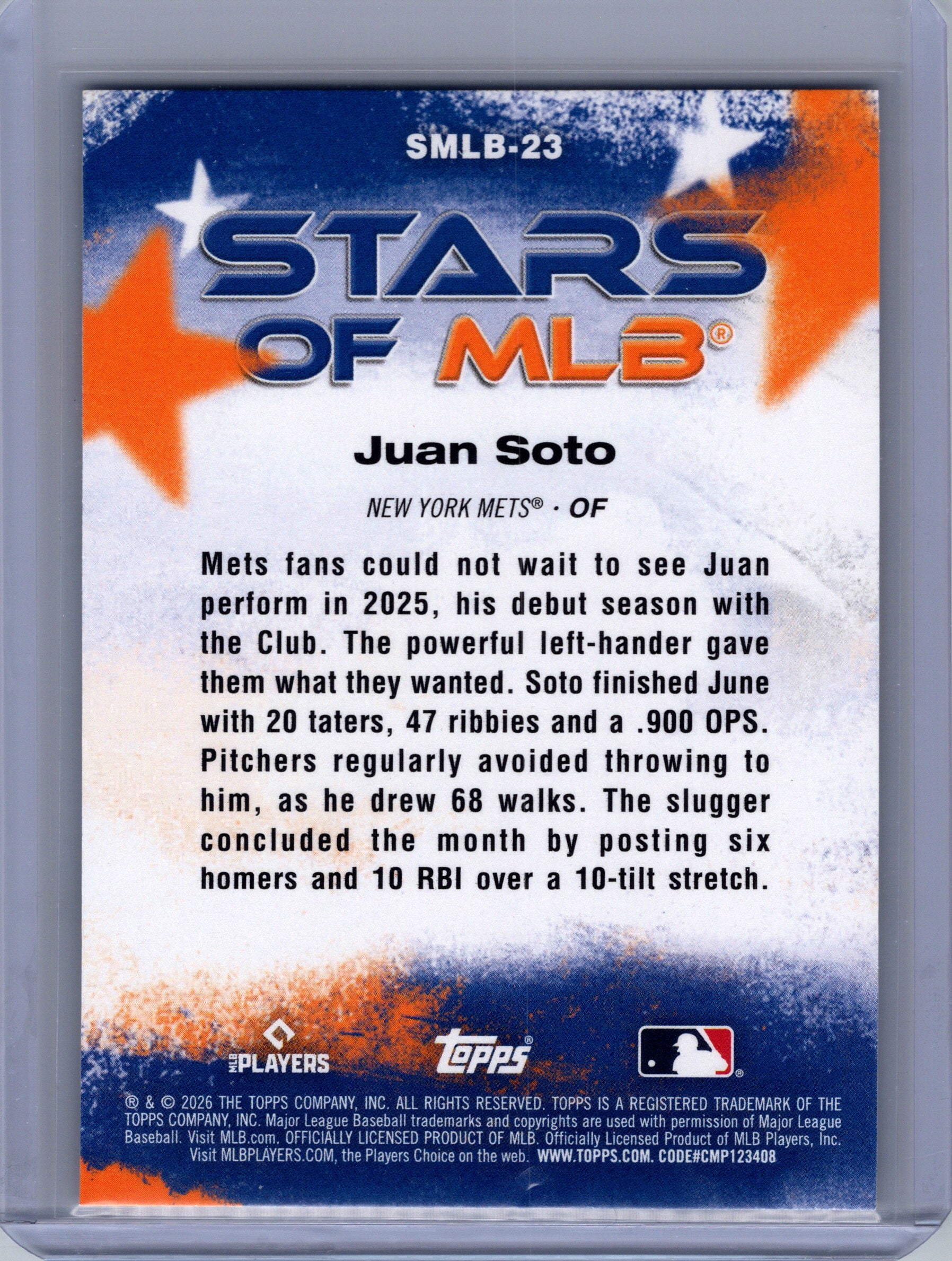 2026 Topps #SMLB-23 Juan Soto Stars of MLB