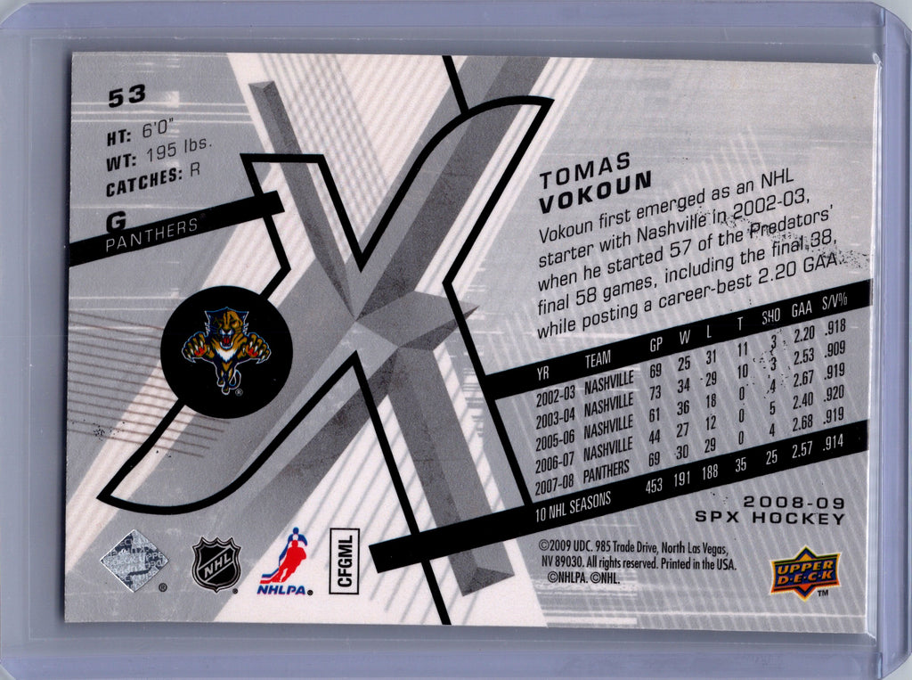 2008-09 SPx #53 Tomas Vokoun