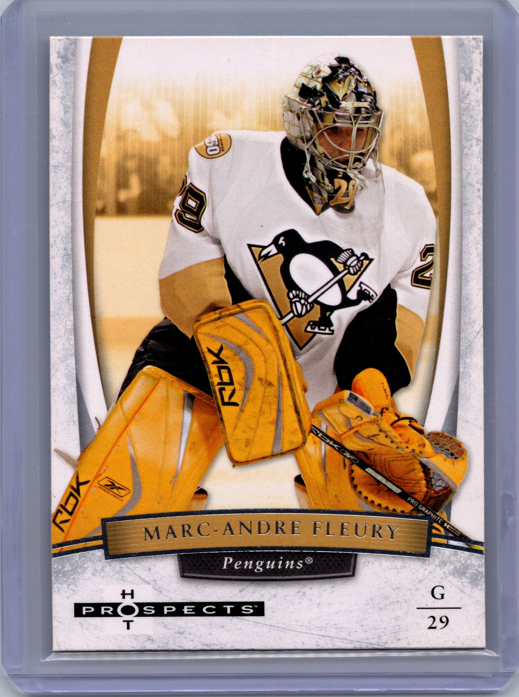 2007-08 Fleer Hot Prospects #50 Marc-Andre Fleury