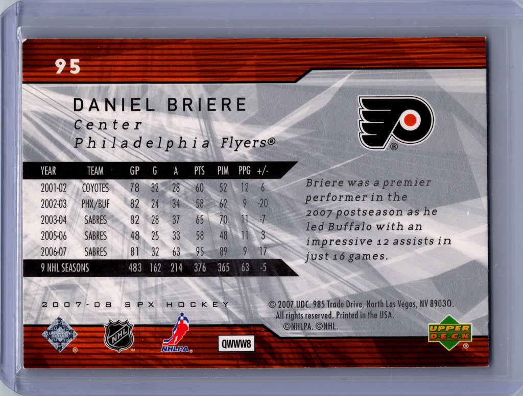 2007-08 SPx #95 Daniel Briere