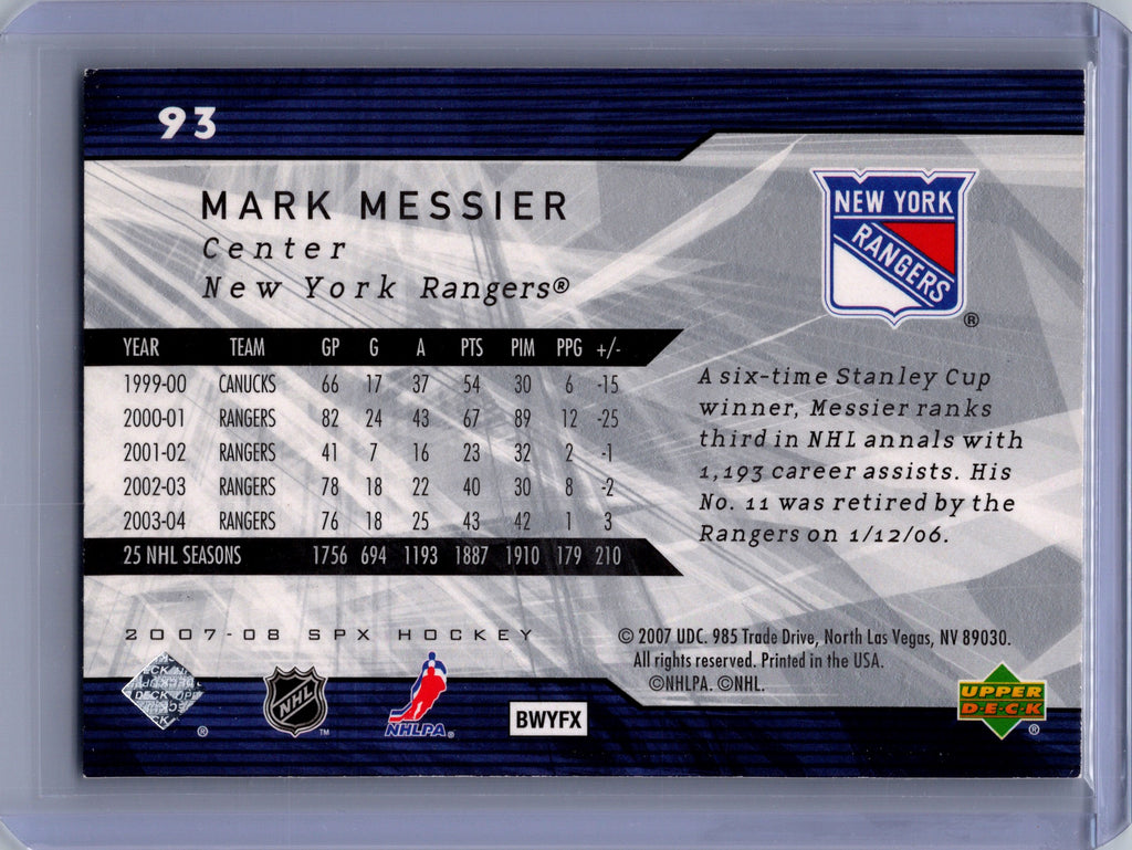 2007-08 SPx #93 Mark Messier