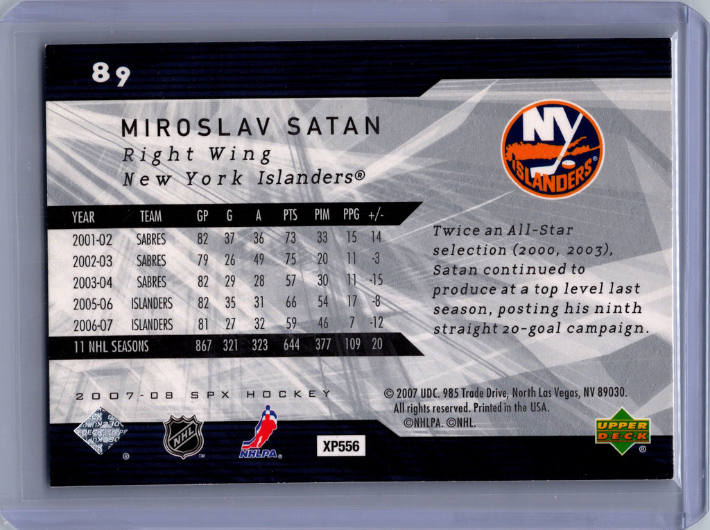 2007-08 SPx #89 Miroslav Satan