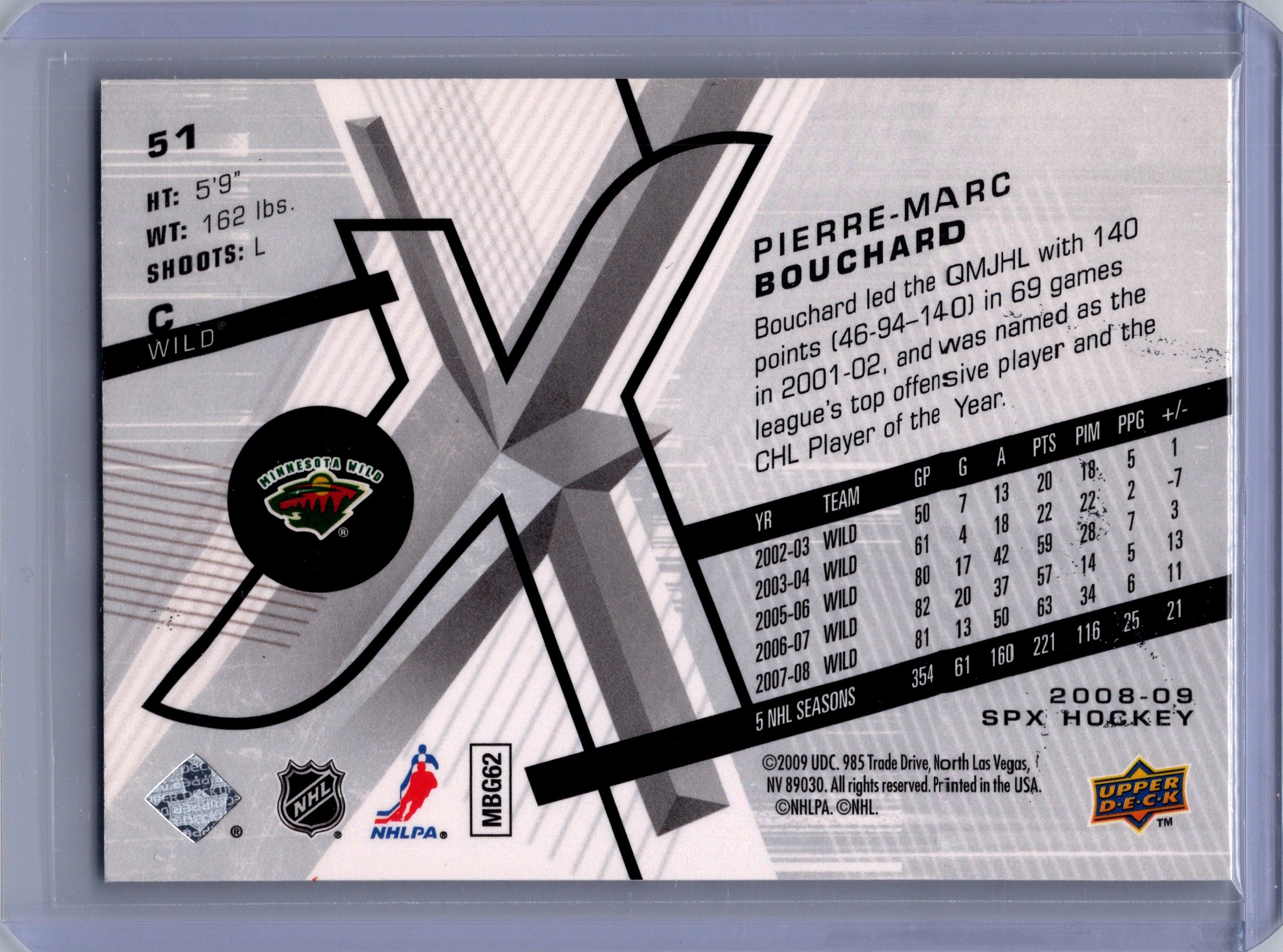 2008-09 SPx #51 Pierre-Marc Bouchard