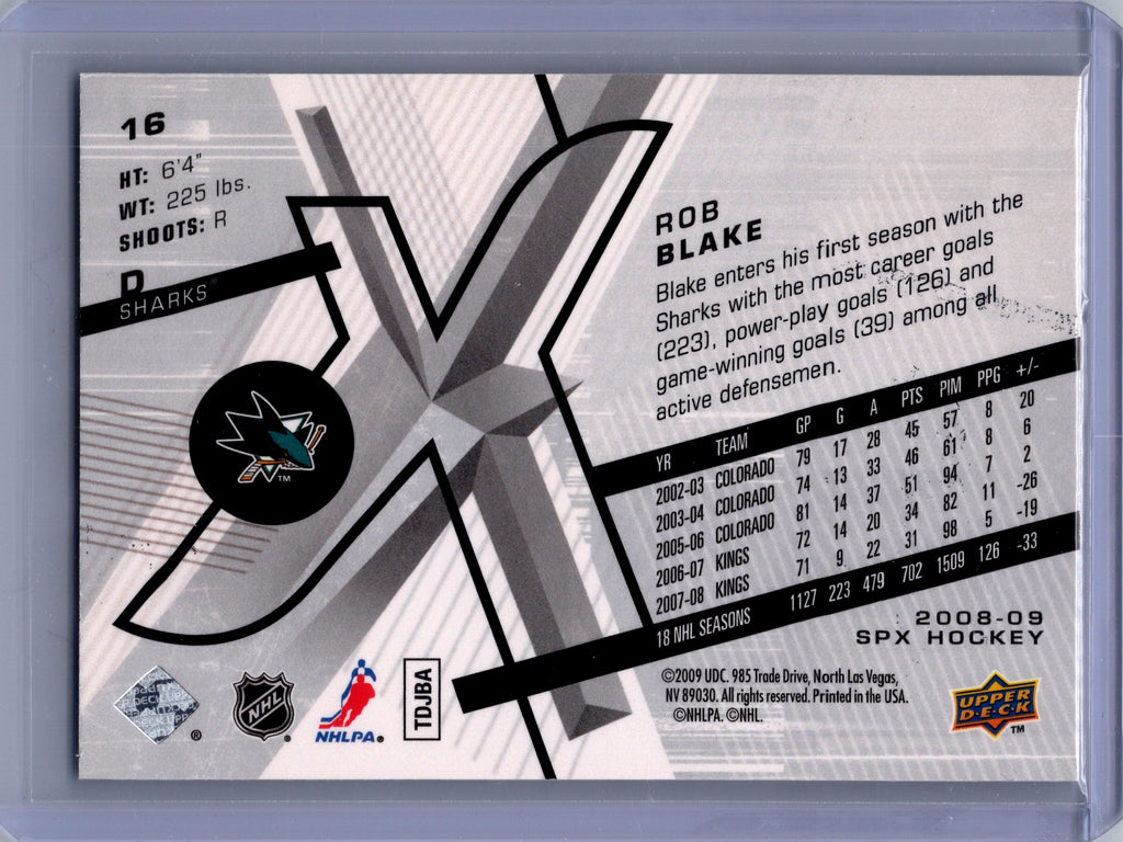 2008-09 SPx #16 Rob Blake