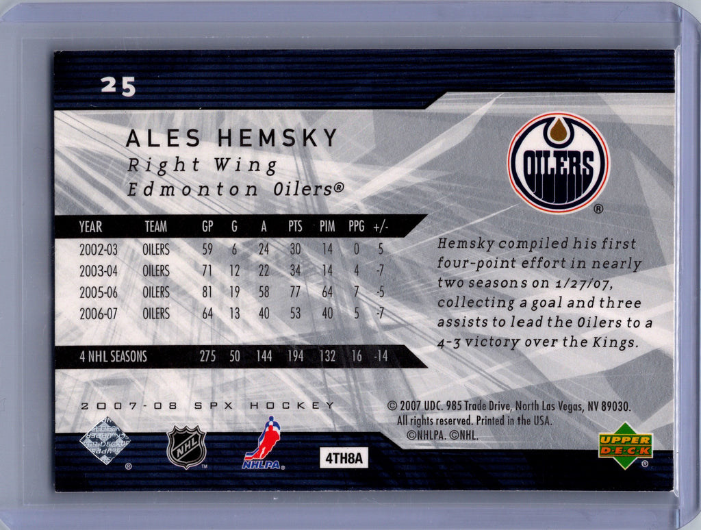 2007-08 SPx #25 Ales Hemsky