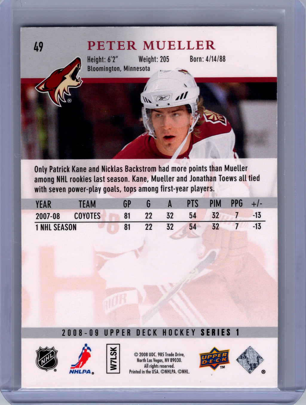 2008-09 Upper Deck #49 Peter Mueller