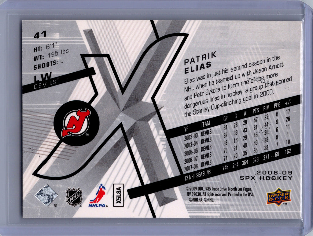 2008-09 SPx #41 Patrik Elias