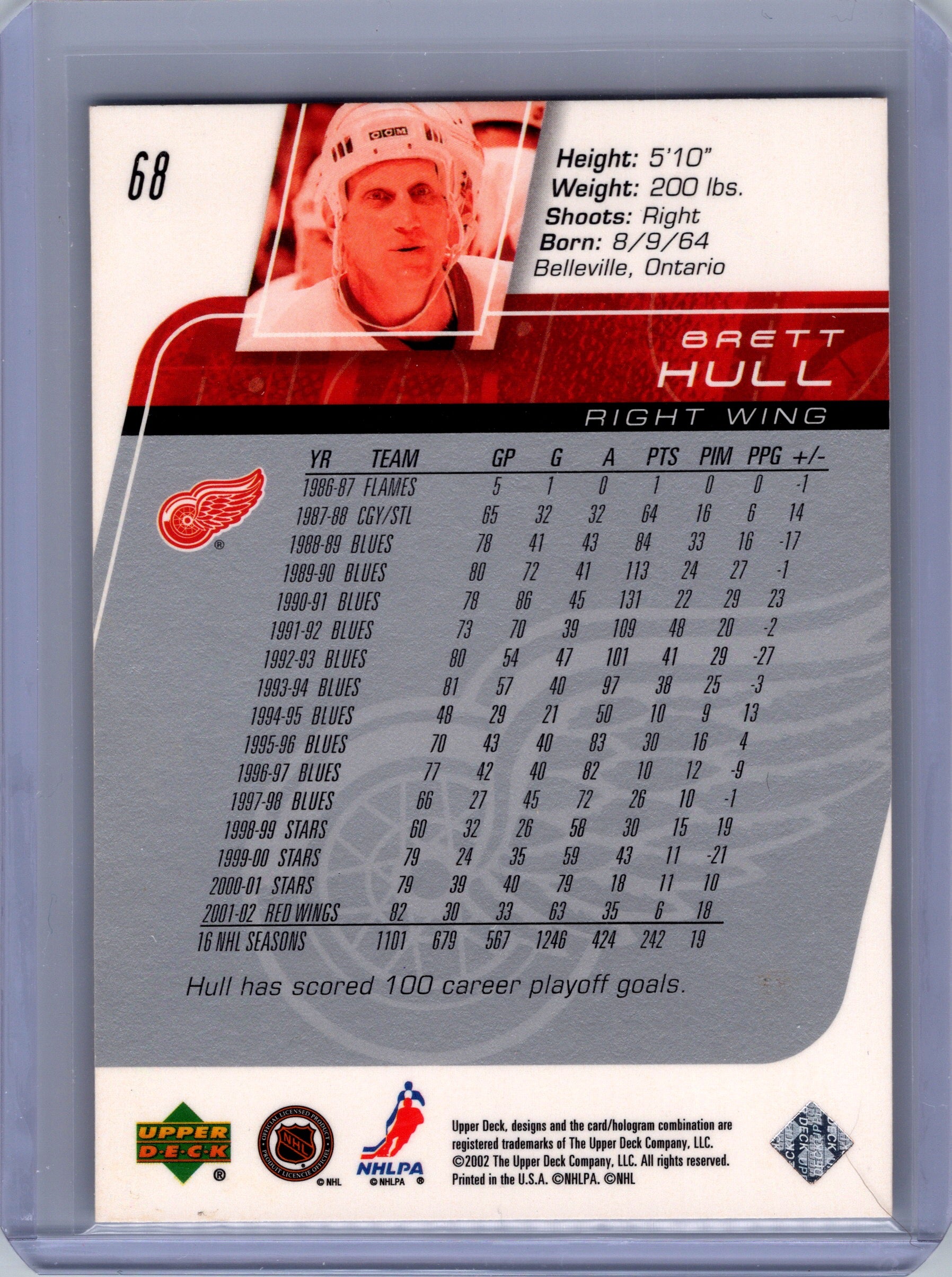 2002-03 Upper Deck #68 Brett Hull