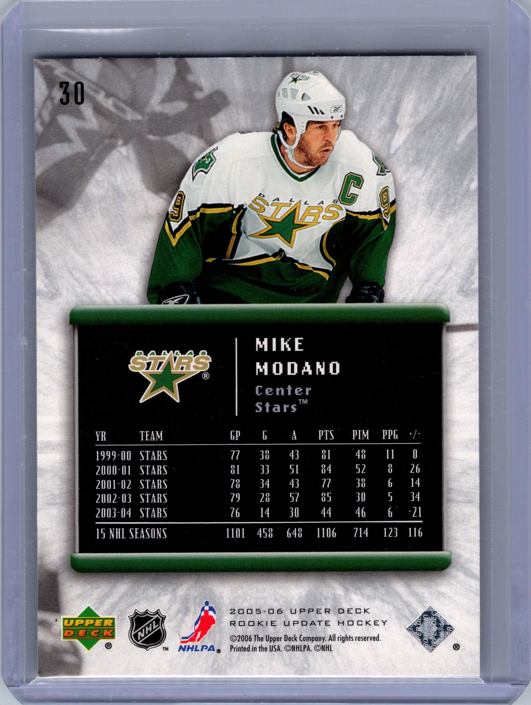 2005-06 Upper Deck Rookie Update #30 Mike Modano