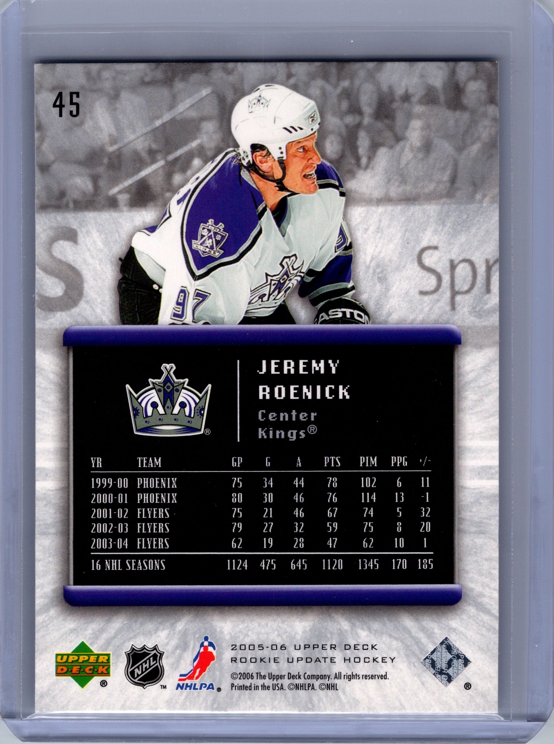 2005-06 Upper Deck Rookie Update #45 Jeremy Roenick