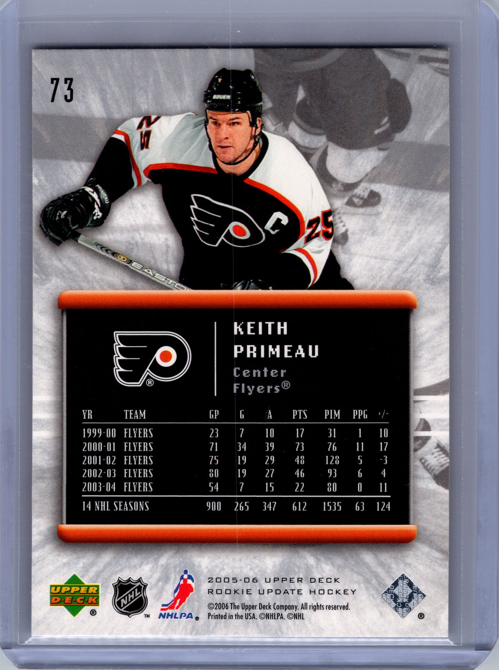 2005-06 Upper Deck Rookie Update #73 Keith Primeau