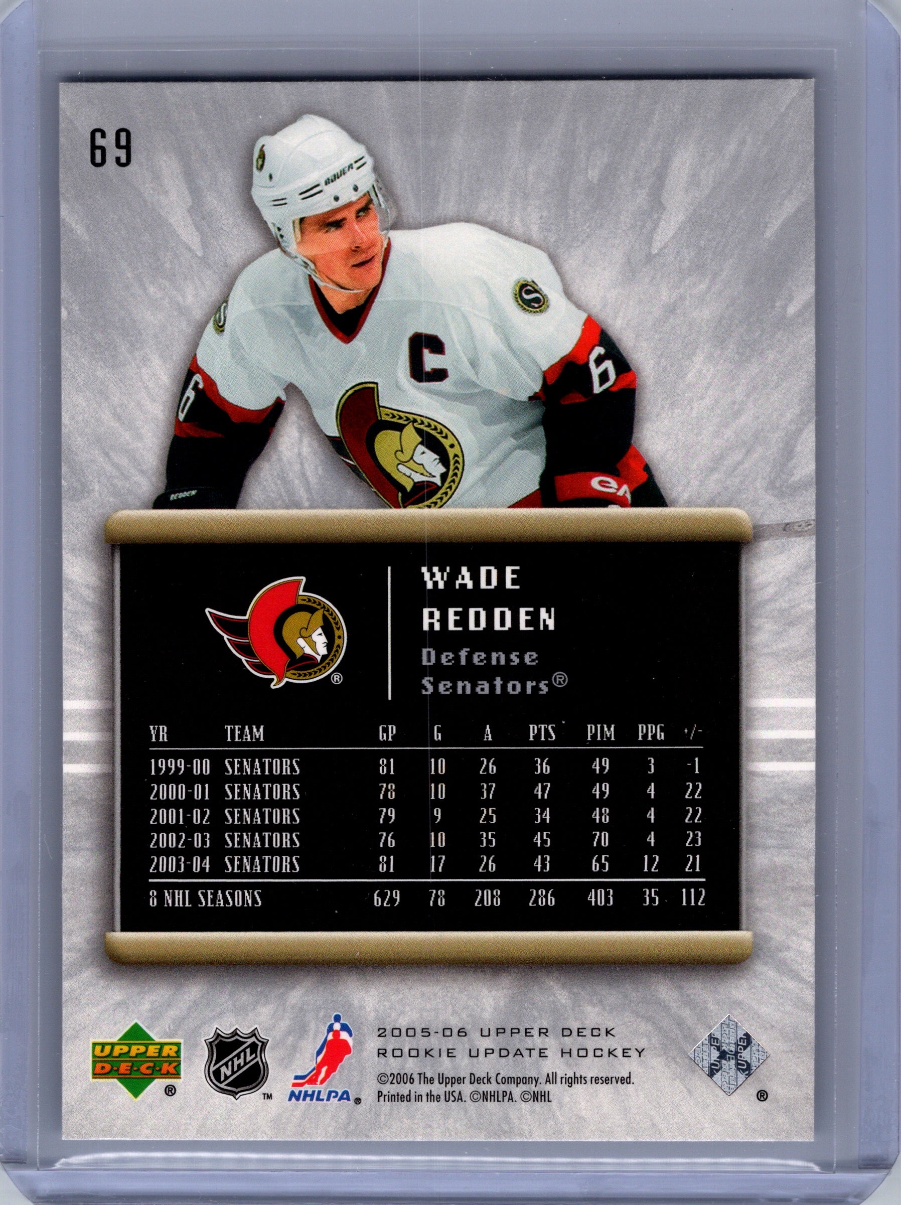 2005-06 Upper Deck Rookie Update #69 Wade Redden