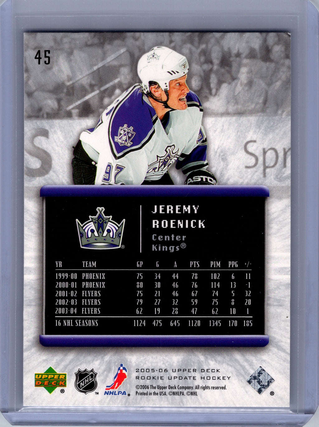 2005-06 Upper Deck Rookie Update #45 Jeremy Roenick