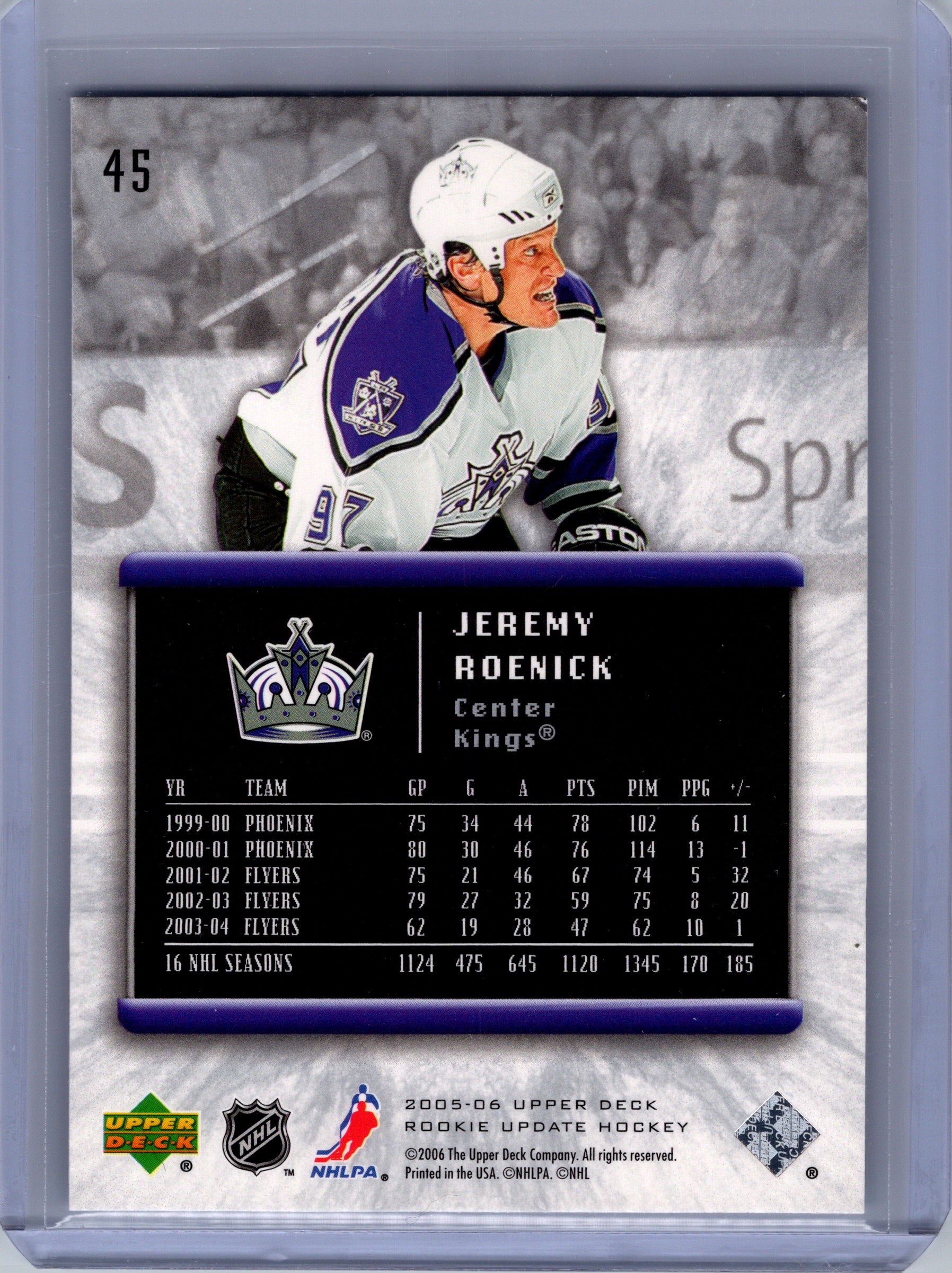 2005-06 Upper Deck Rookie Update #45 Jeremy Roenick
