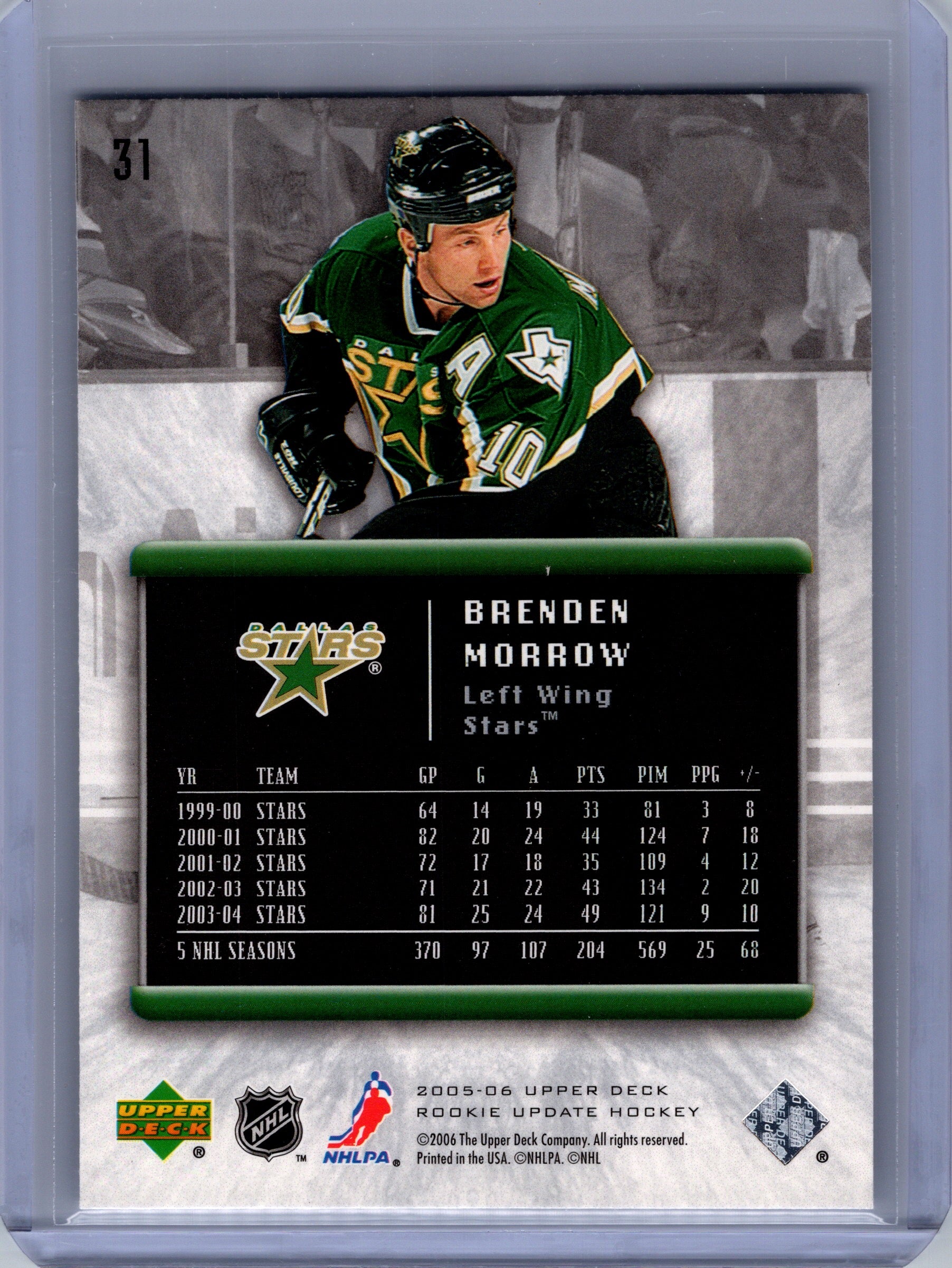 2005-06 Upper Deck Rookie Update #31 Brenden Morrow