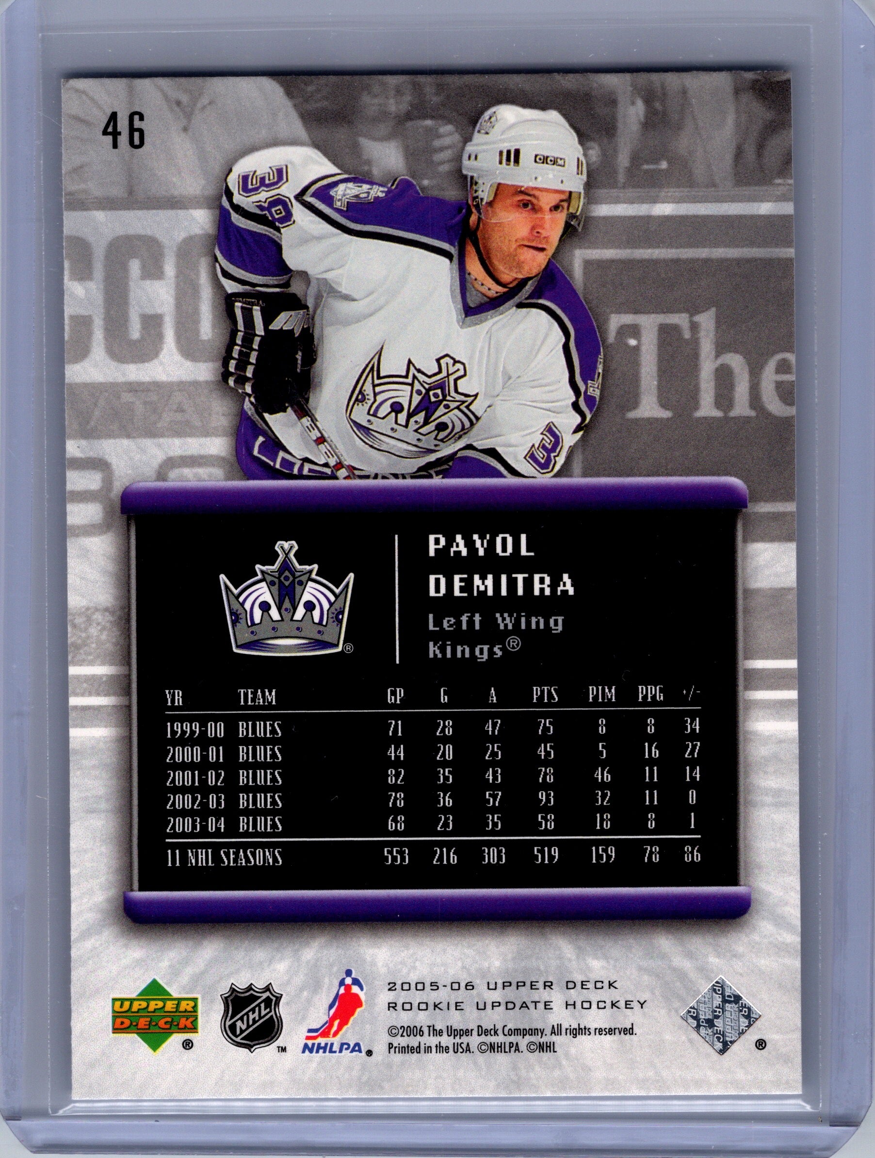 2005-06 Upper Deck Rookie Update #46 Pavol Demitra