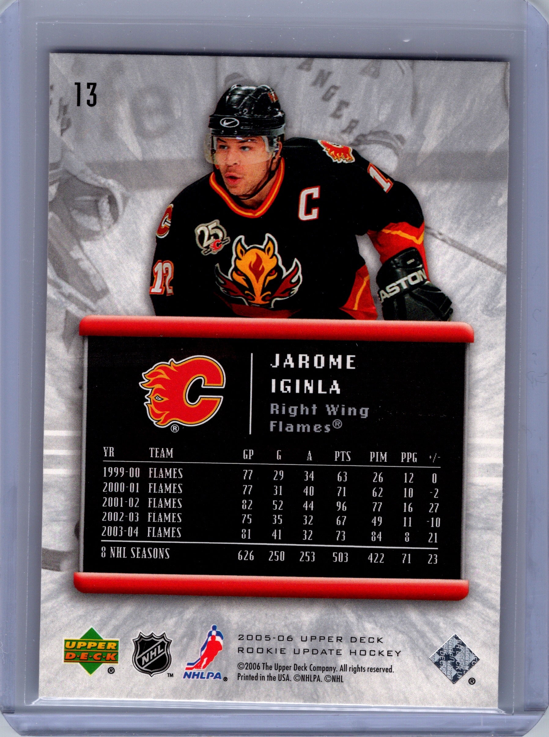 2005-06 Upper Deck Rookie Update #13 Jarome Iginla