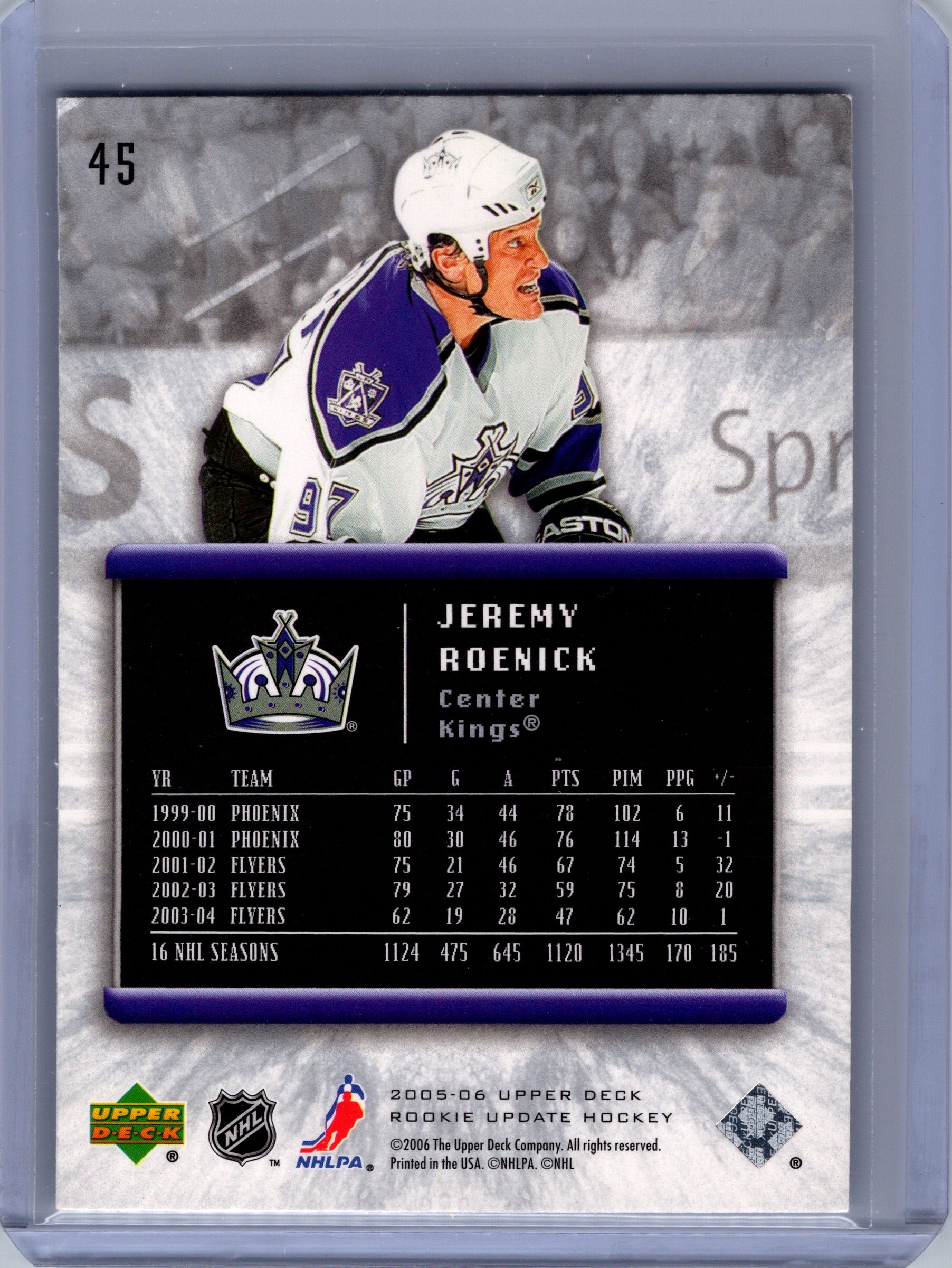 2005-06 Upper Deck Rookie Update #45 Jeremy Roenick
