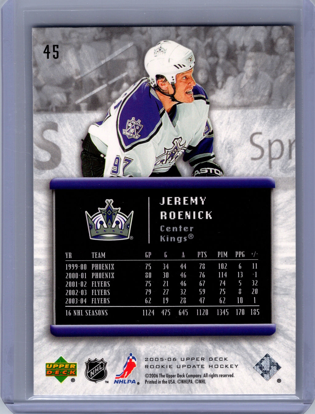 2005-06 Upper Deck Rookie Update #45 Jeremy Roenick
