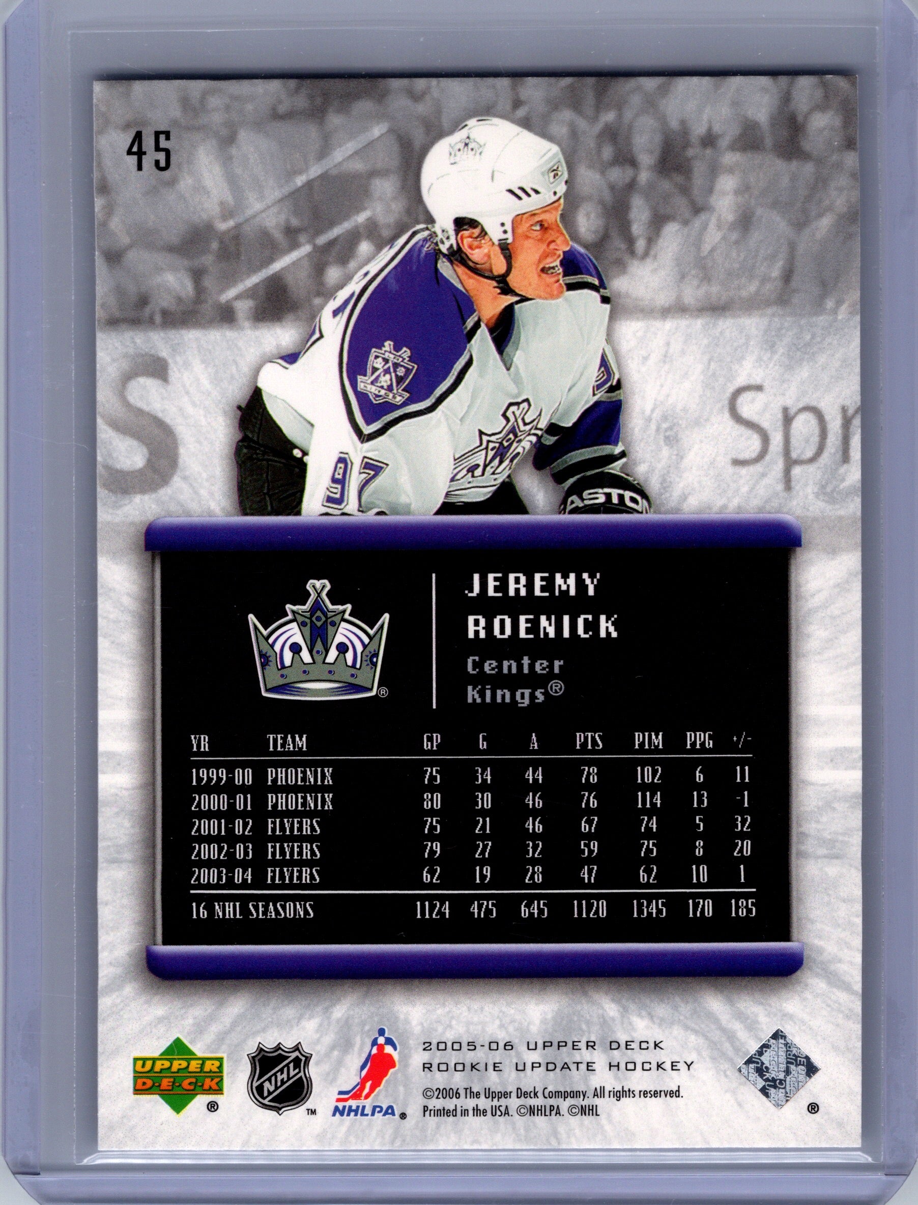 2005-06 Upper Deck Rookie Update #45 Jeremy Roenick