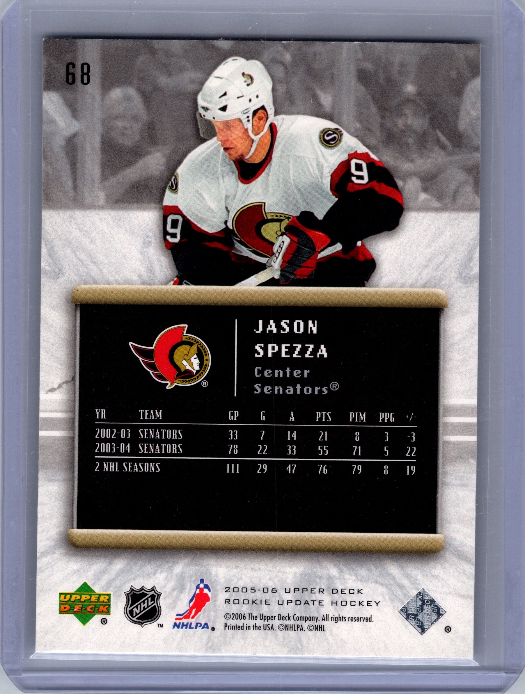 2005-06 Upper Deck Rookie Update #68 Jason Spezza
