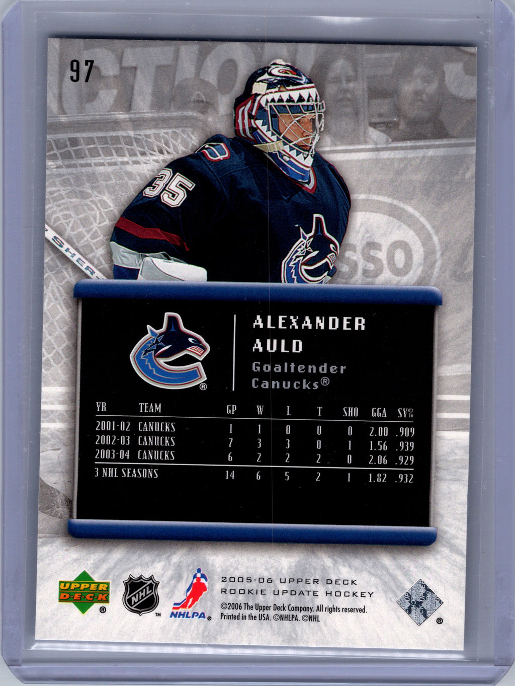 2005-06 Upper Deck Rookie Update #97 Alexander Auld