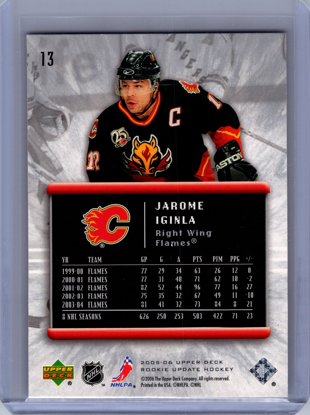 2005-06 Upper Deck Rookie Update #13 Jarome Iginla