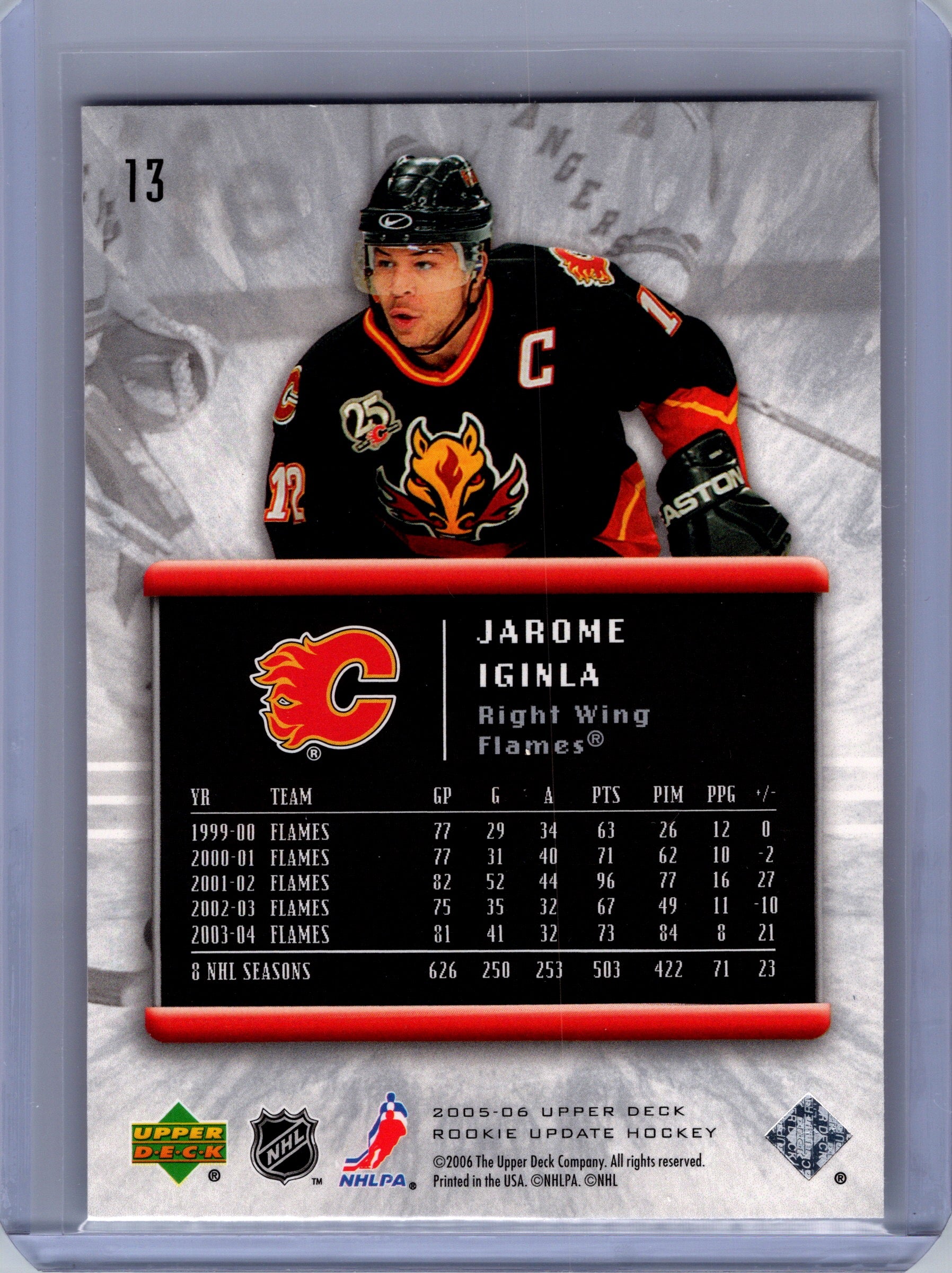 2005-06 Upper Deck Rookie Update #13 Jarome Iginla