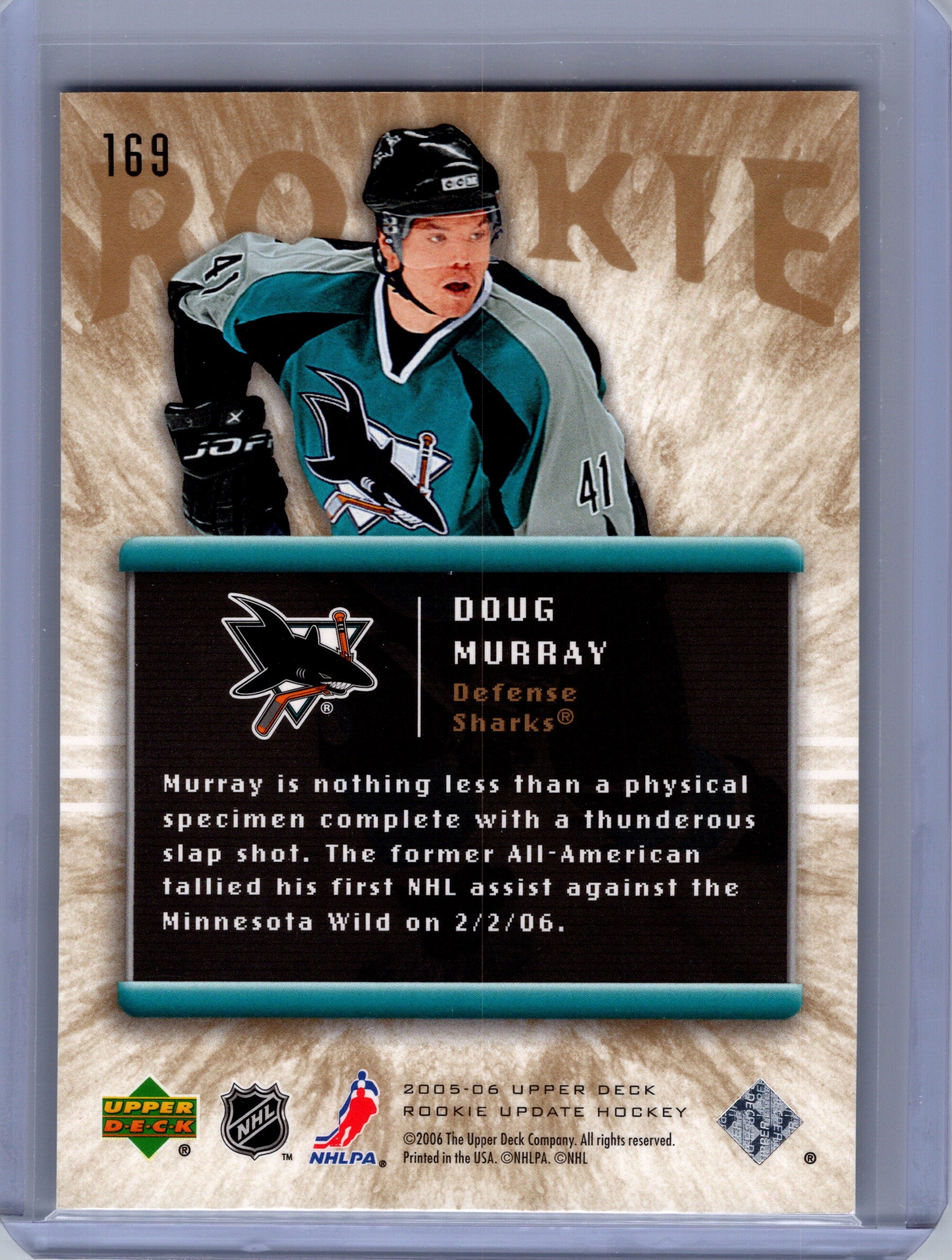 2005-06 Upper Deck Rookie Update #169 Doug Murray #183/1999