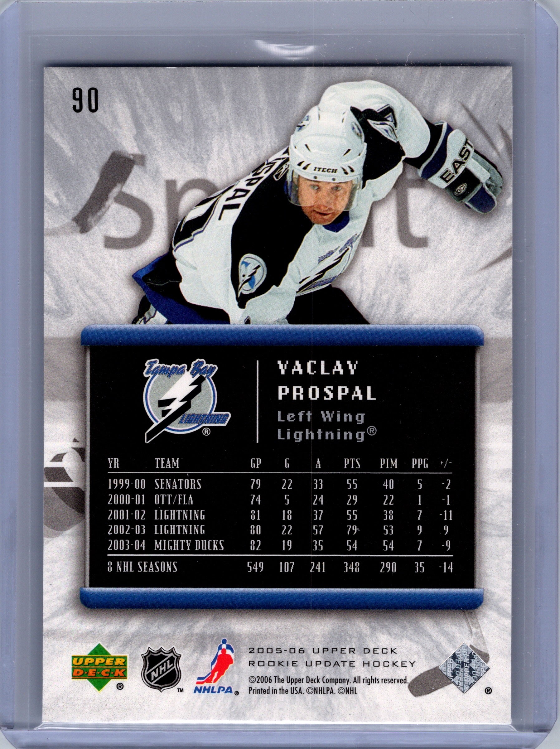 2005-06 Upper Deck Rookie Update #90 Vaclav Prospal