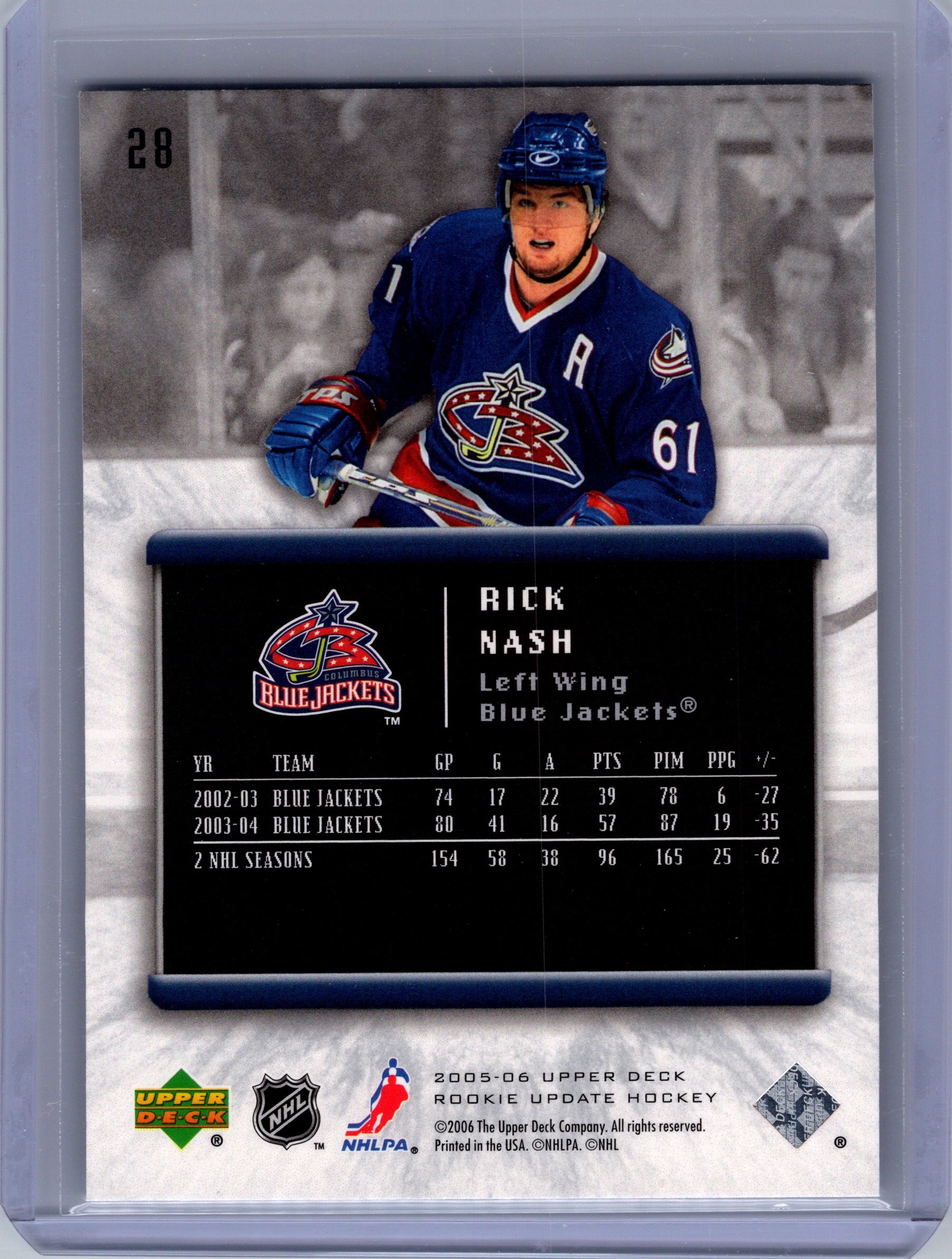2005-06 Upper Deck Rookie Update #28 Rick Nash