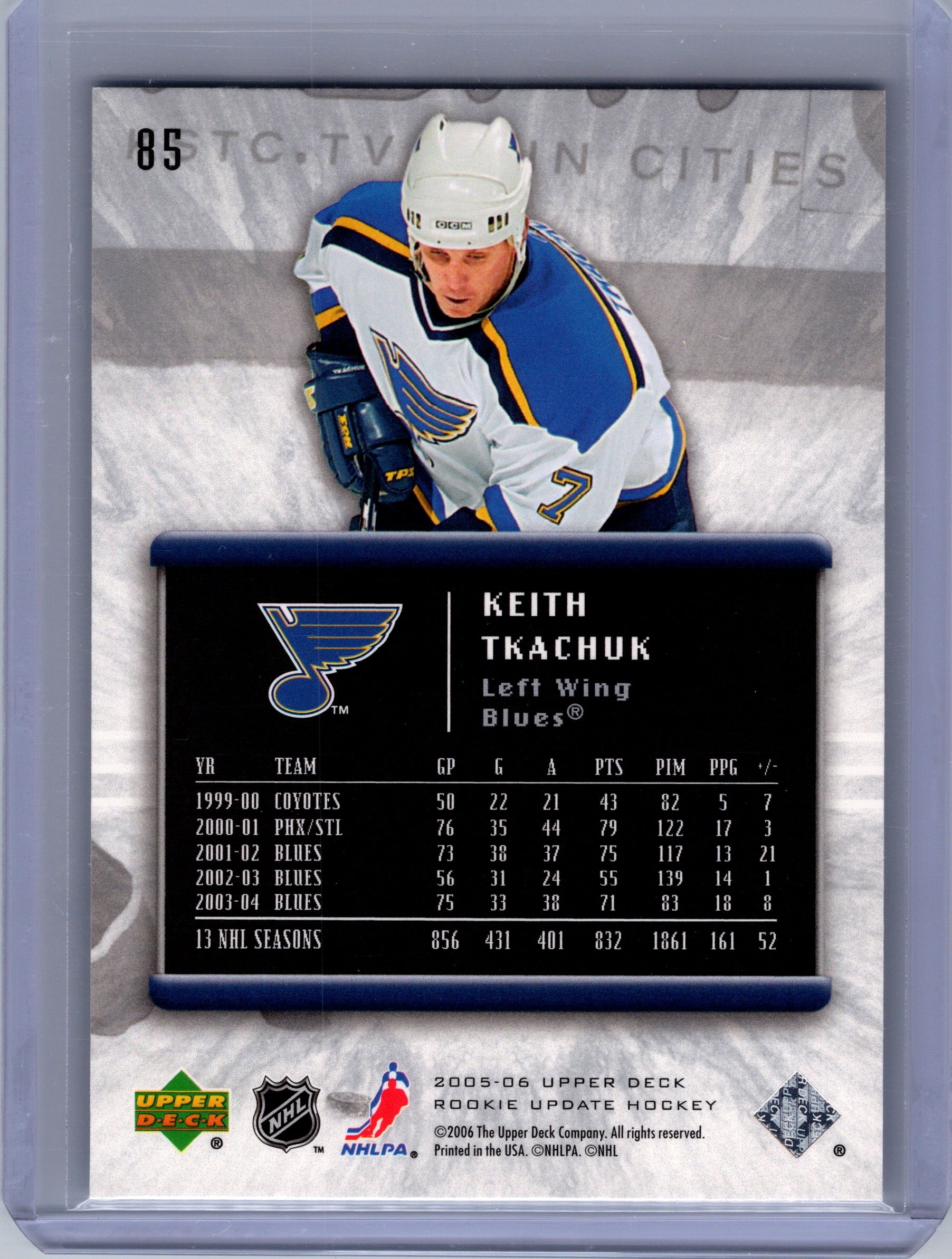 2005-06 Upper Deck Rookie Update #85 Keith Tkachuk