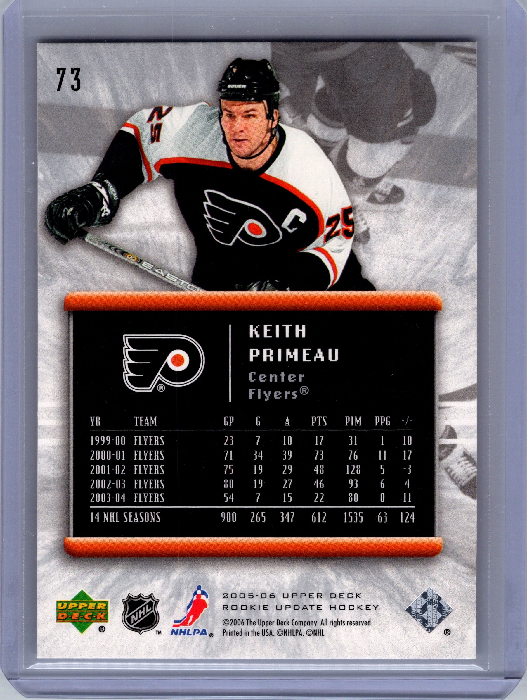 2005-06 Upper Deck Rookie Update #73 Keith Primeau