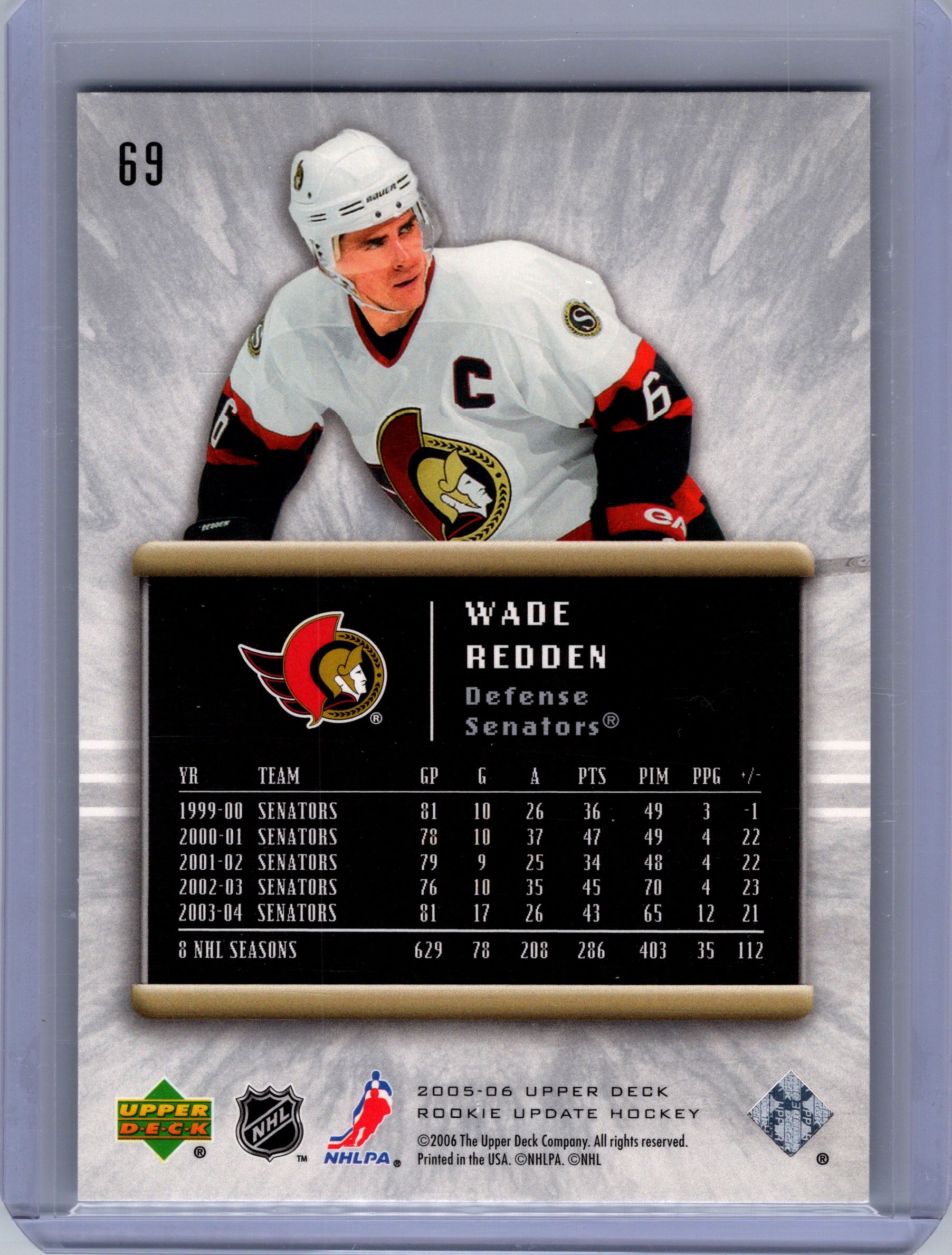 2005-06 Upper Deck Rookie Update #69 Wade Redden