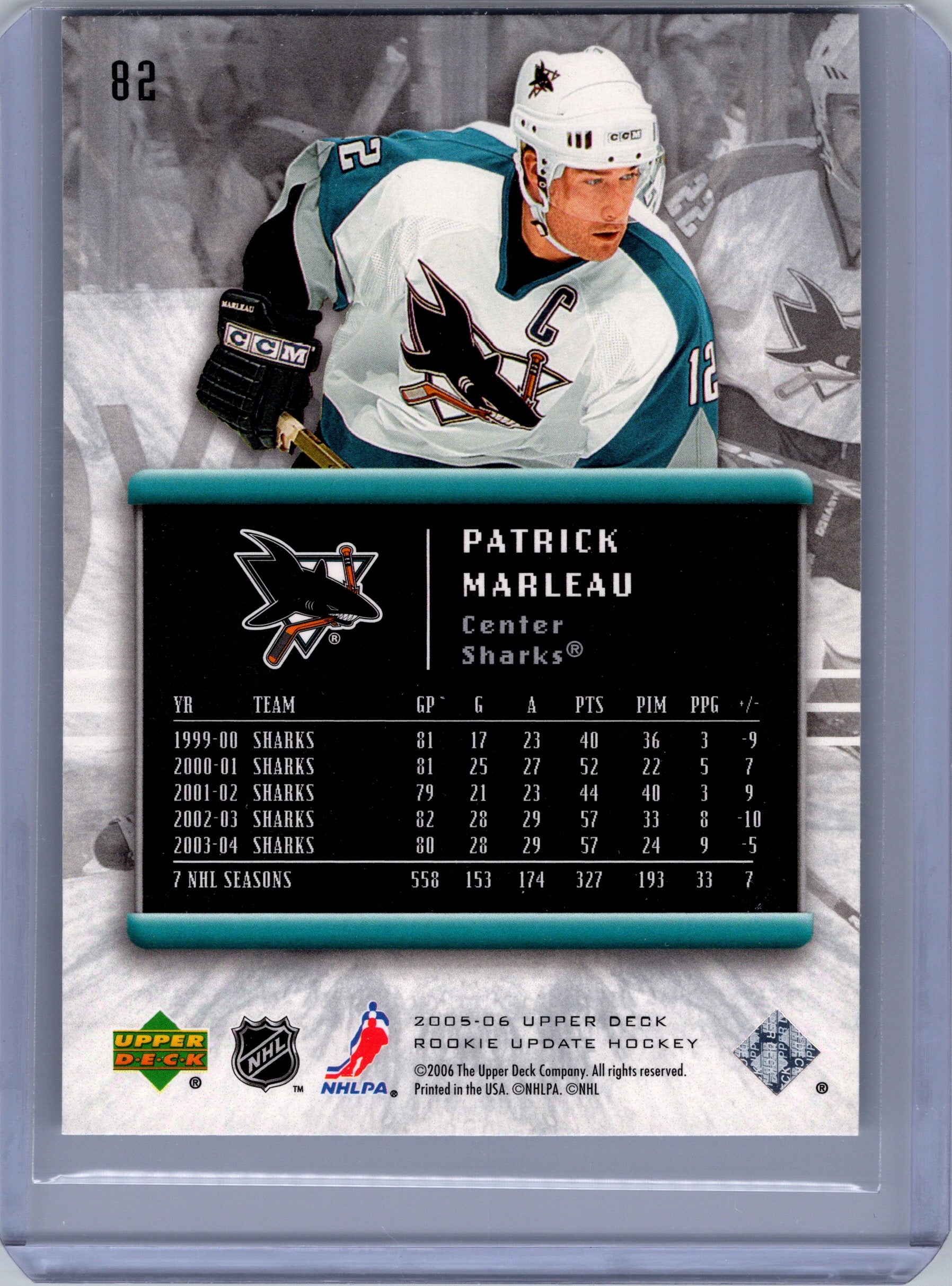 2005-06 Upper Deck Rookie Update #82 Patrick Marleau