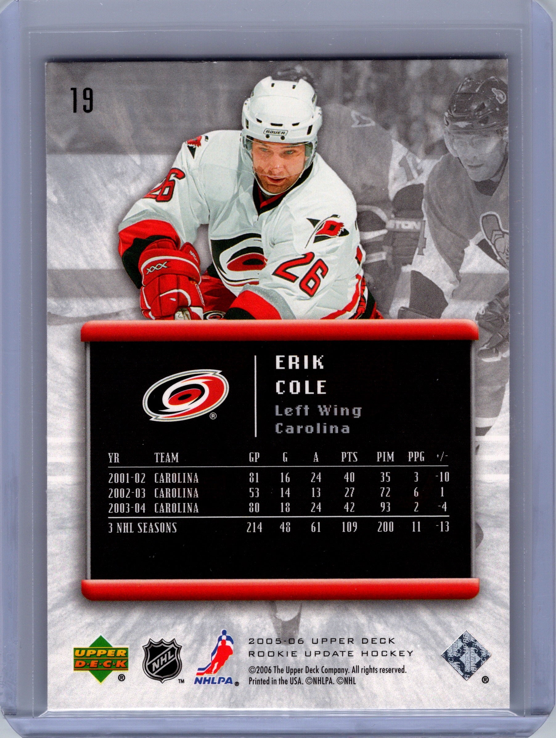 2005-06 Upper Deck Rookie Update #19 Erik Cole