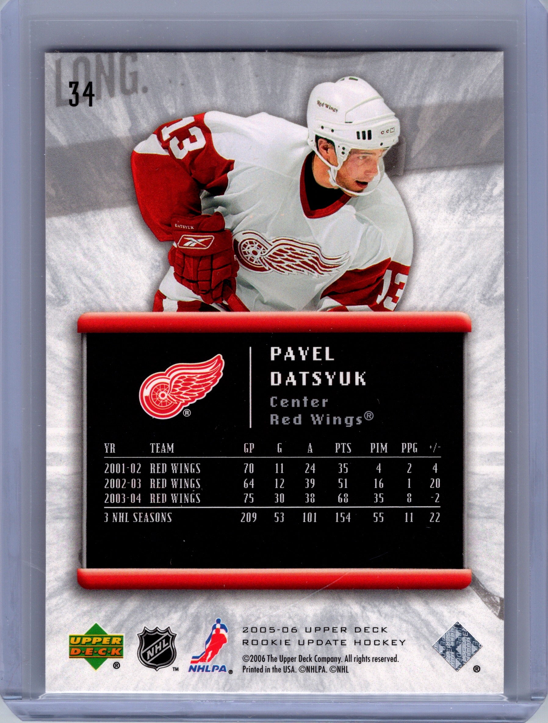 2005-06 Upper Deck Rookie Update #34 Pavel Datsyuk