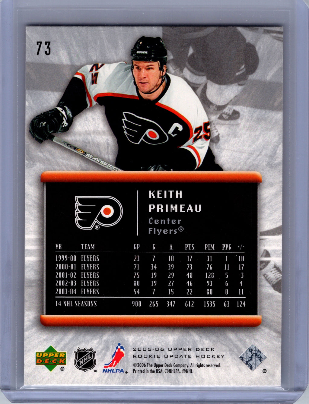 2005-06 Upper Deck Rookie Update #73 Keith Primeau
