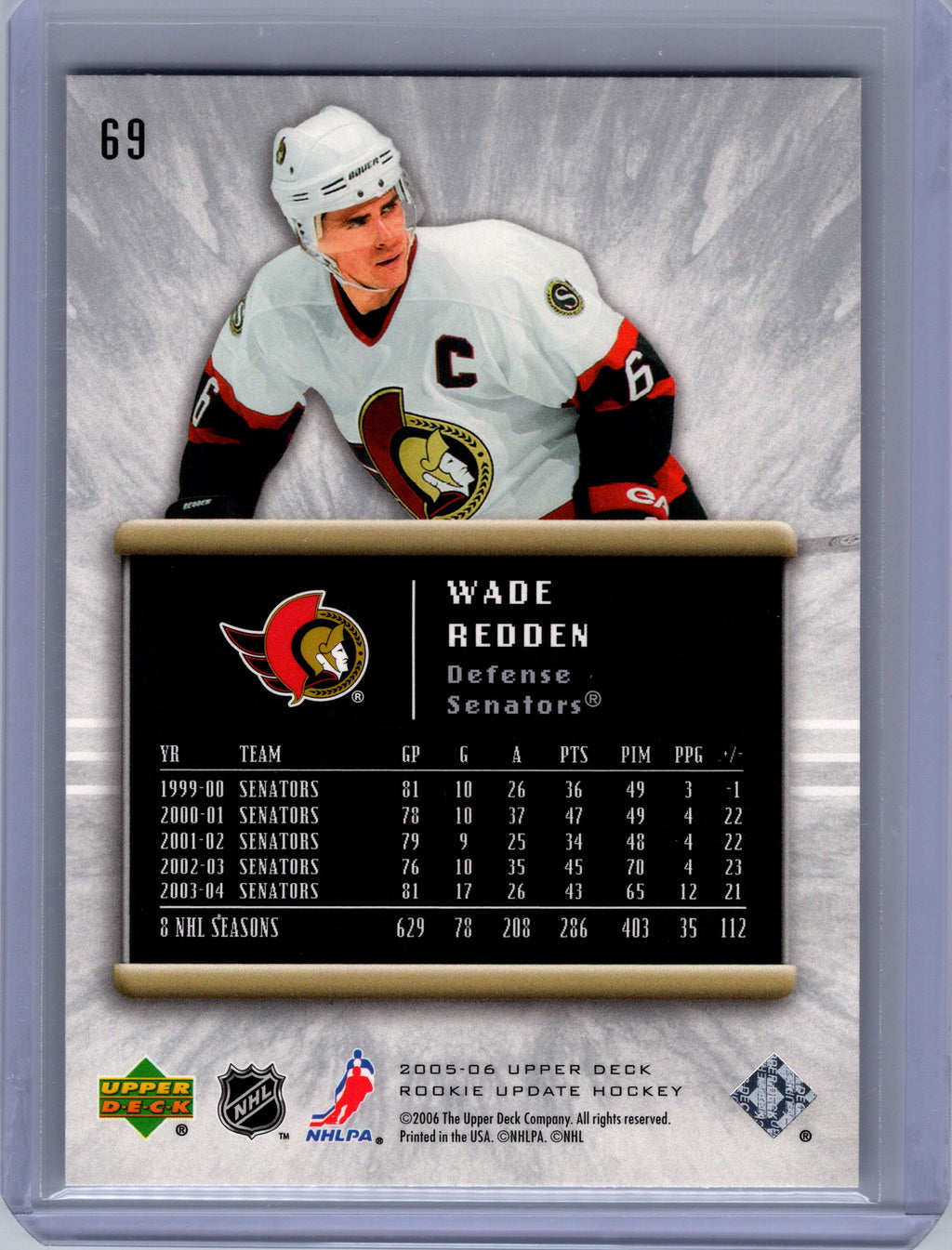 2005-06 Upper Deck Rookie Update #69 Wade Redden
