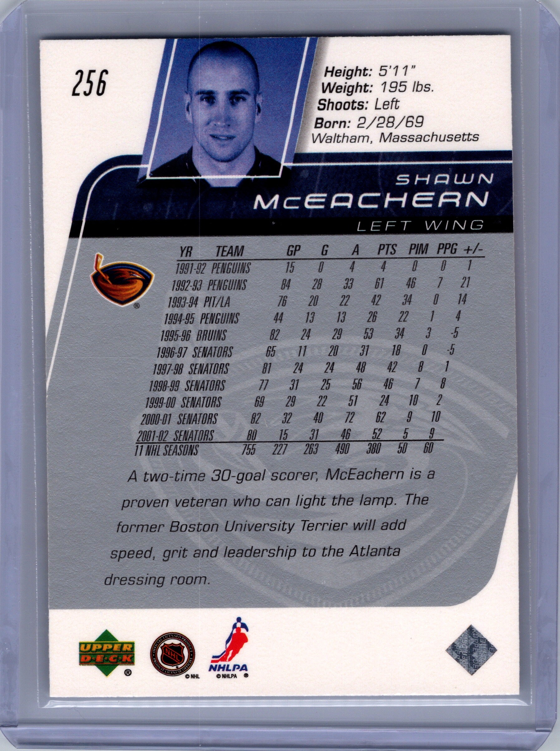 2002-03 Upper Deck #256 Shawn McEachern