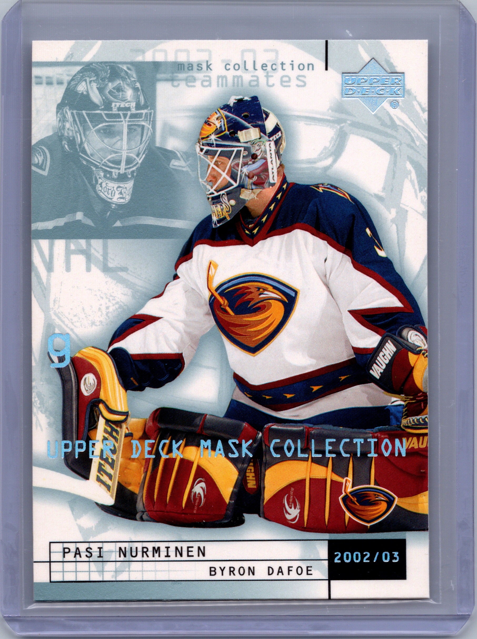 2002-03 Upper Deck Mask Collection #7 Pasi Nurminen / Byron Dafoe
