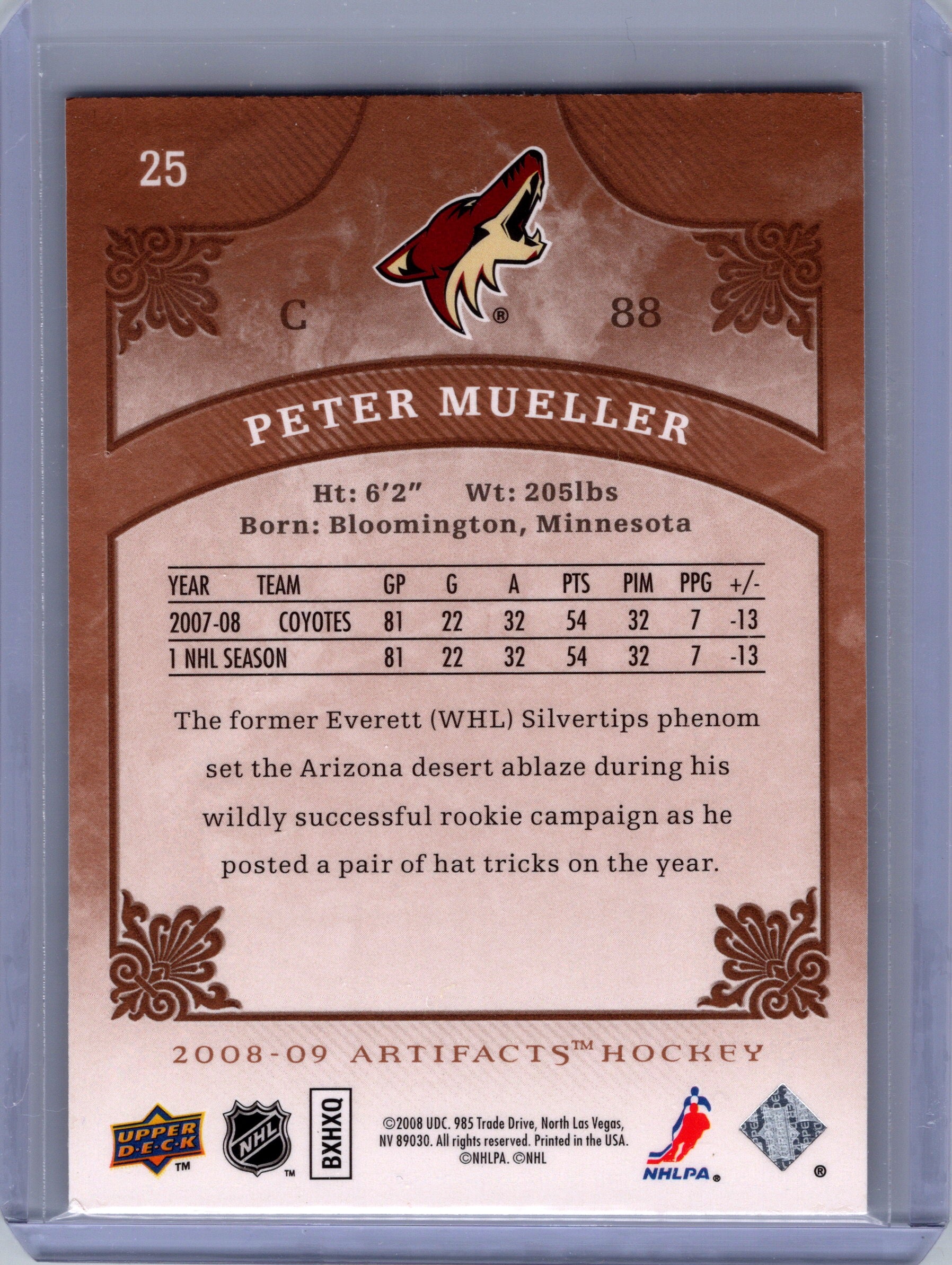 2008-09 Upper Deck Artifacts #25 Peter Mueller Silver Spectrum #/10