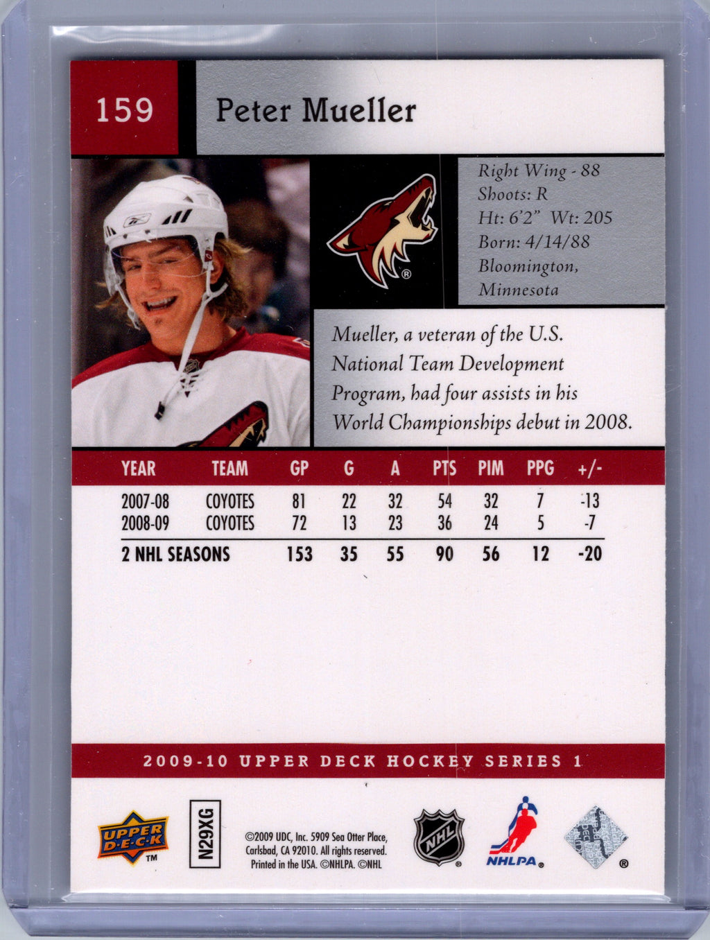 2009-10 Upper Deck #159 Peter Mueller