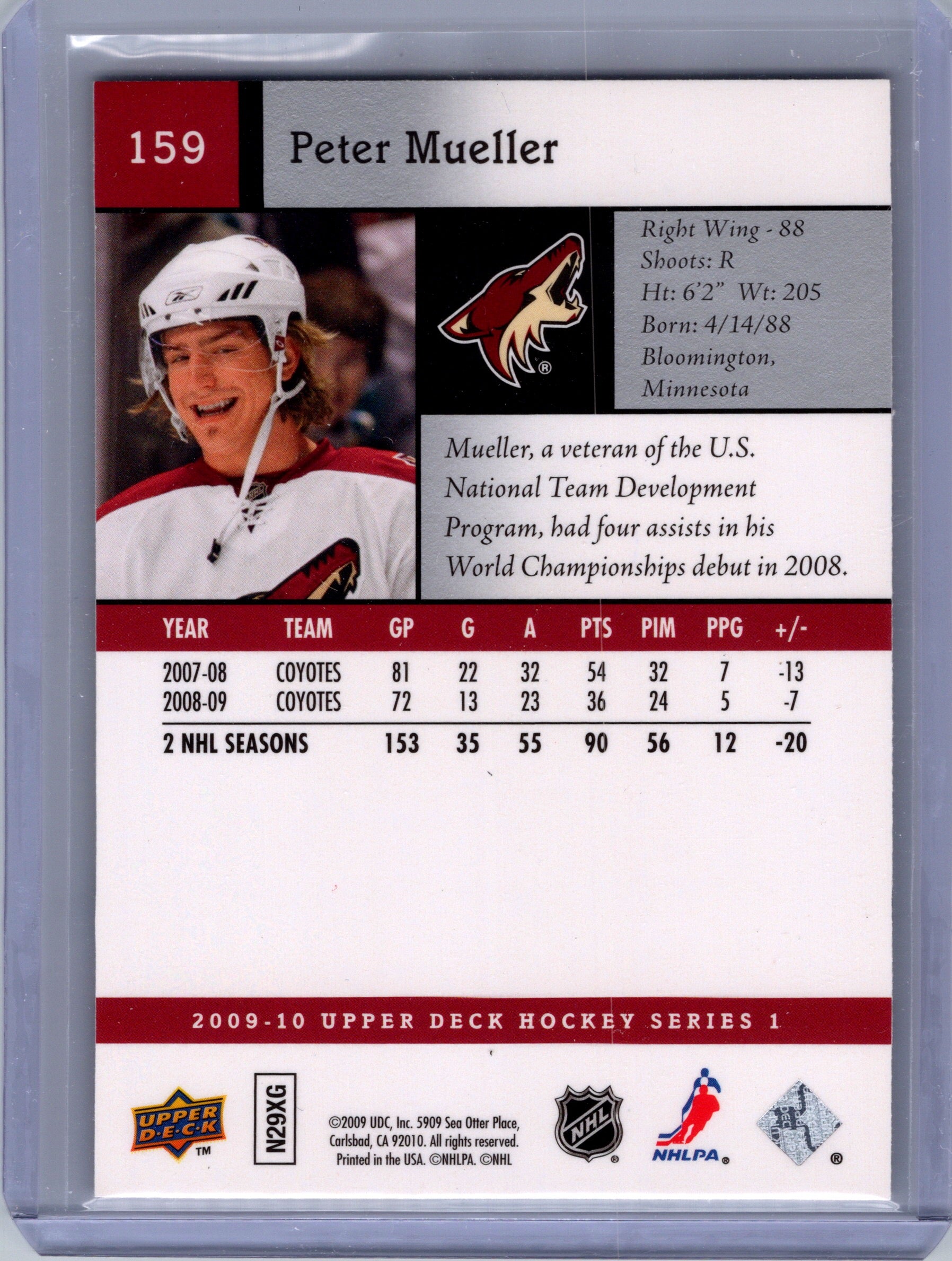 2009-10 Upper Deck #159 Peter Mueller